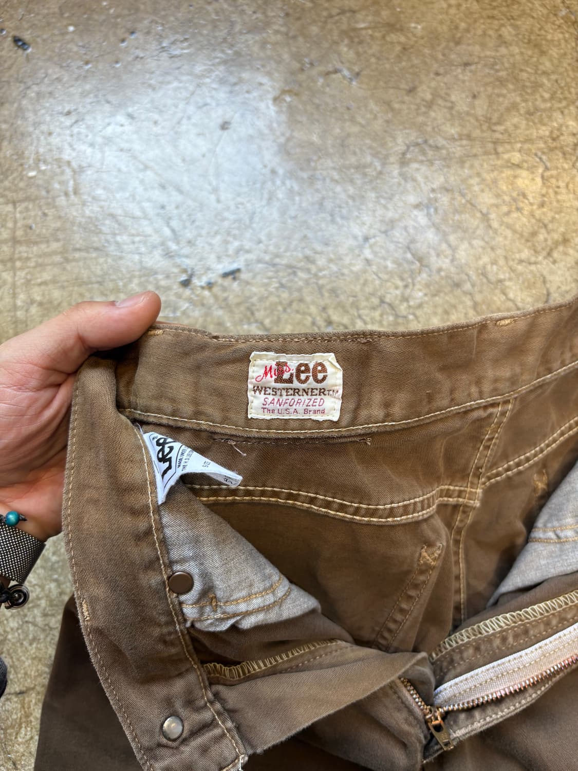 90s Lee 브라운 썬페이딩 팬츠 상품이미지3