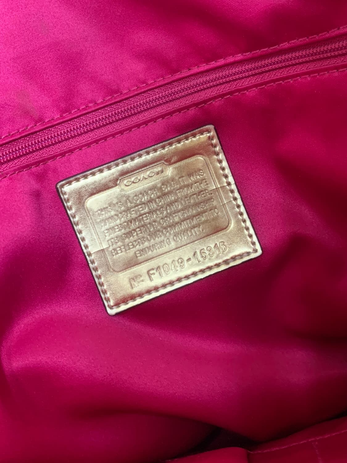 코치 핑크 포인트 갸루 빅숄더백 상품이미지8