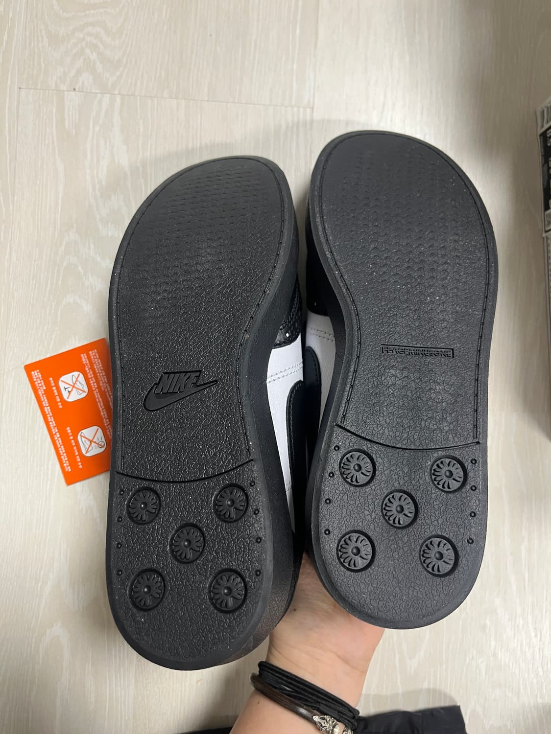 나이키 x 피스마이너스원 권도1 검흰 250 새상품 상품이미지8