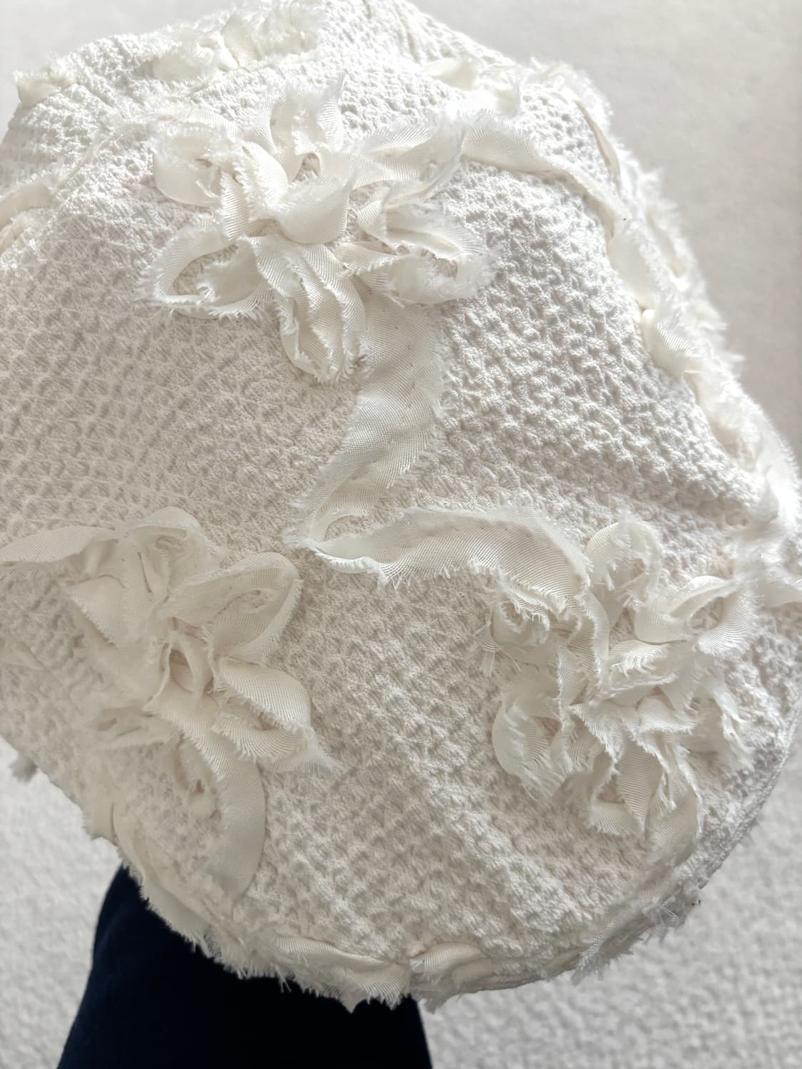 포에지담 코사지 플랫 캡 헌팅캡 에그쉘 상품이미지3