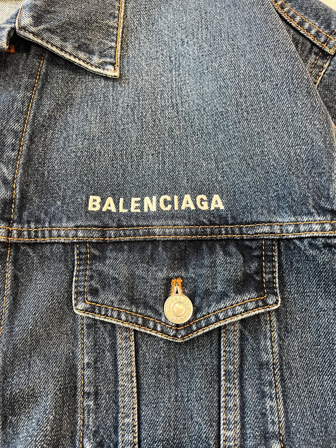 발렌시아가 백로고 데님 자켓 상품이미지3