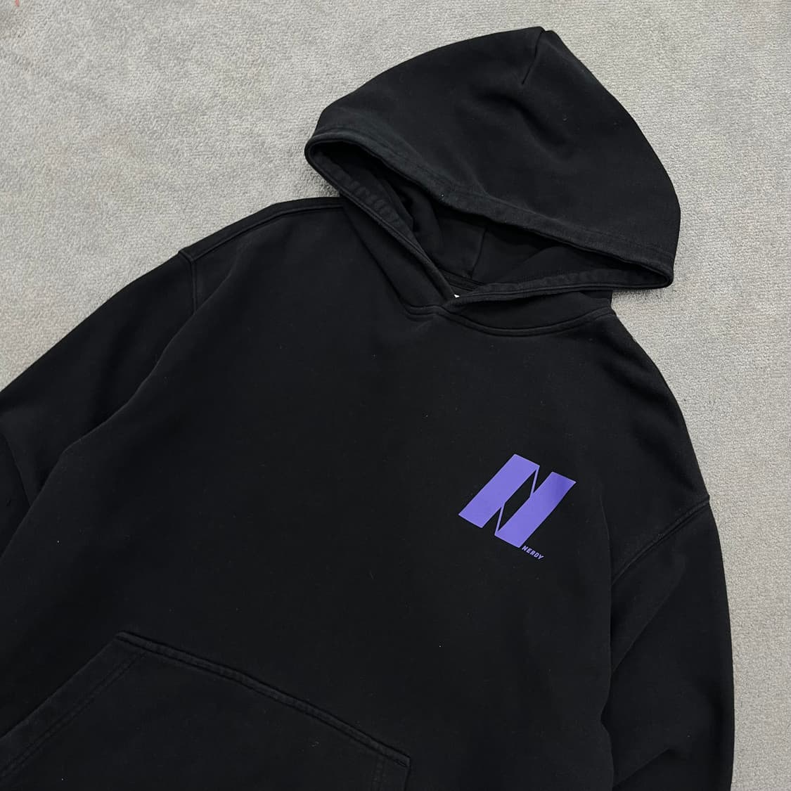 M 널디 백로고 후드티 상품이미지2