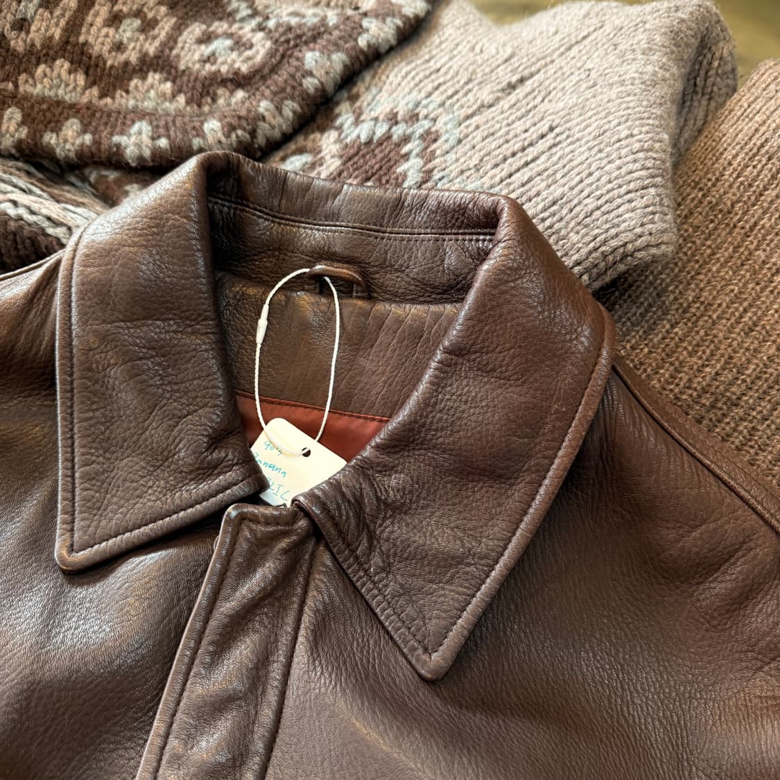 90S 바나나 리퍼블릭 리얼 레더 카코트 자켓 상품이미지5