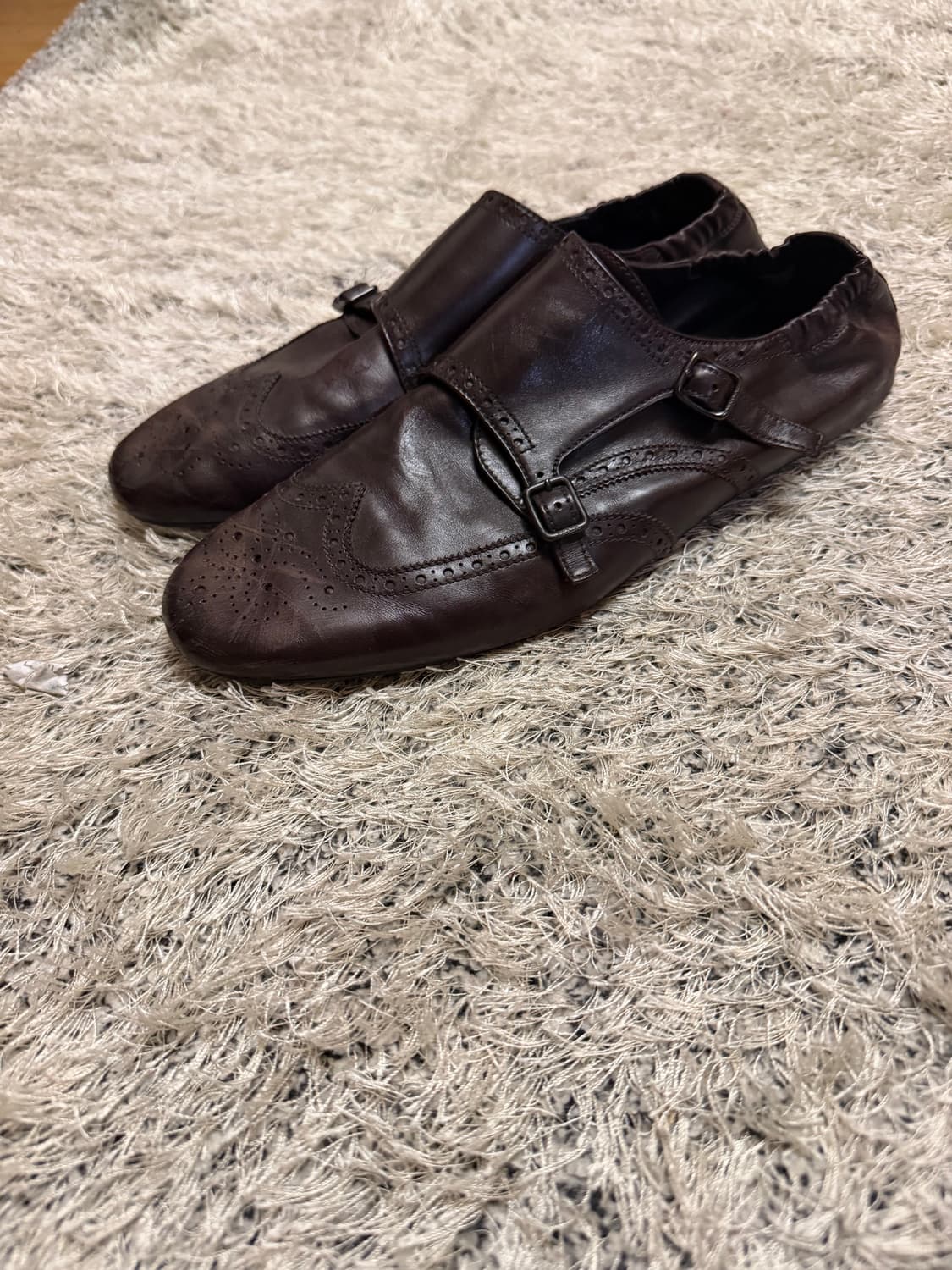 프라다 몽크 스트랩 브라운 상품이미지1