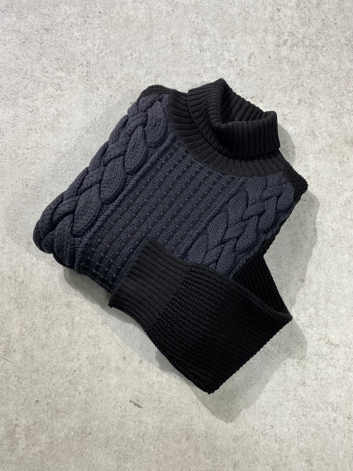 [M] 90s Iceberg 아이스버그 이태리메이드 터틀넥 울 니트 상품이미지1