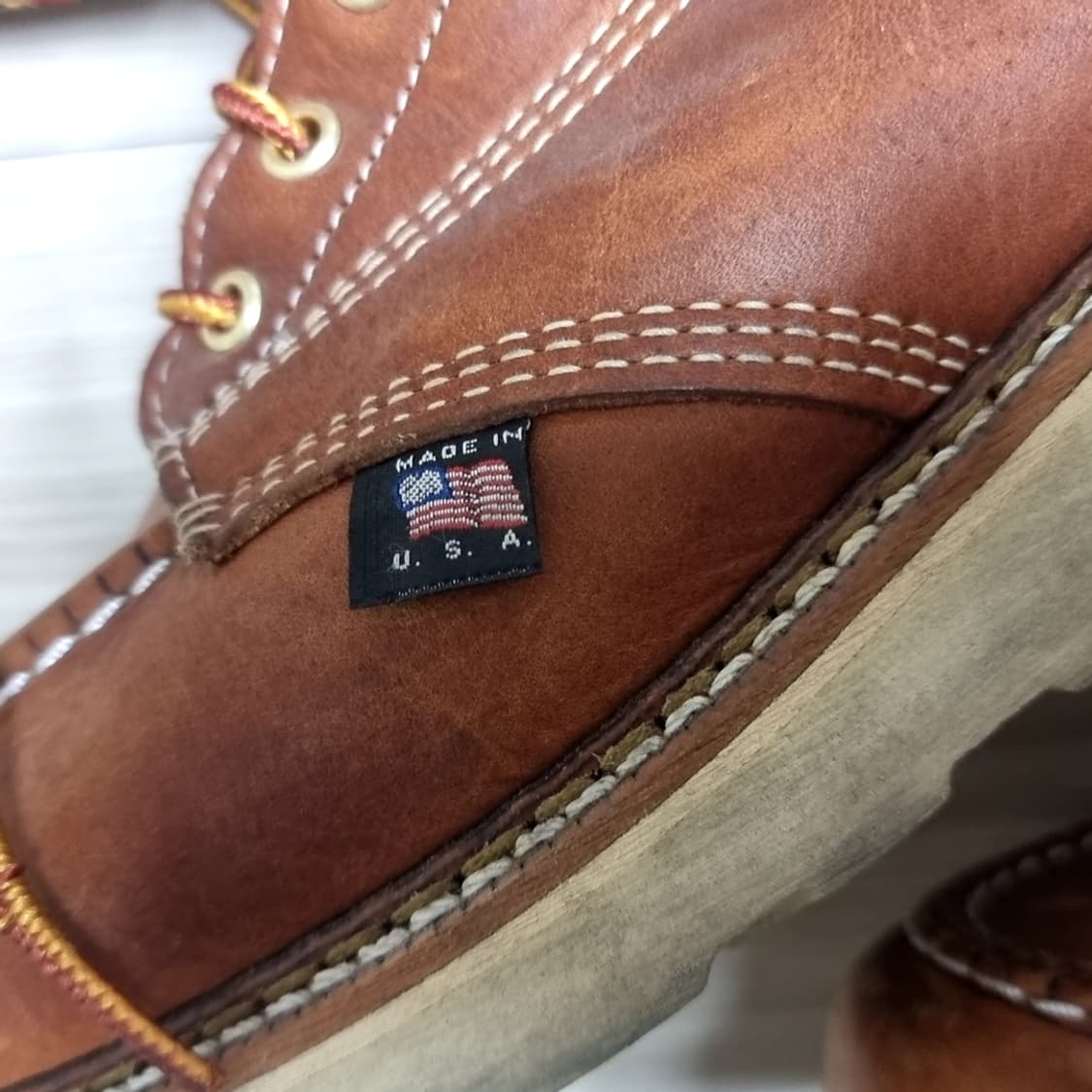 미제 usa Thorogood 쏘로굿 8인치 워커 부츠 브라운(9.5) 상품이미지1