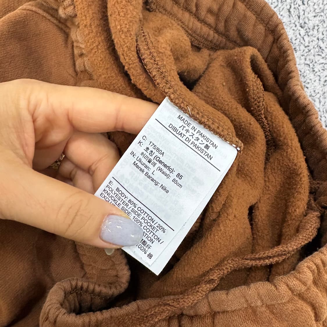 L 나이키 기모 멀티로고 조거팬츠 0309J 상품이미지5