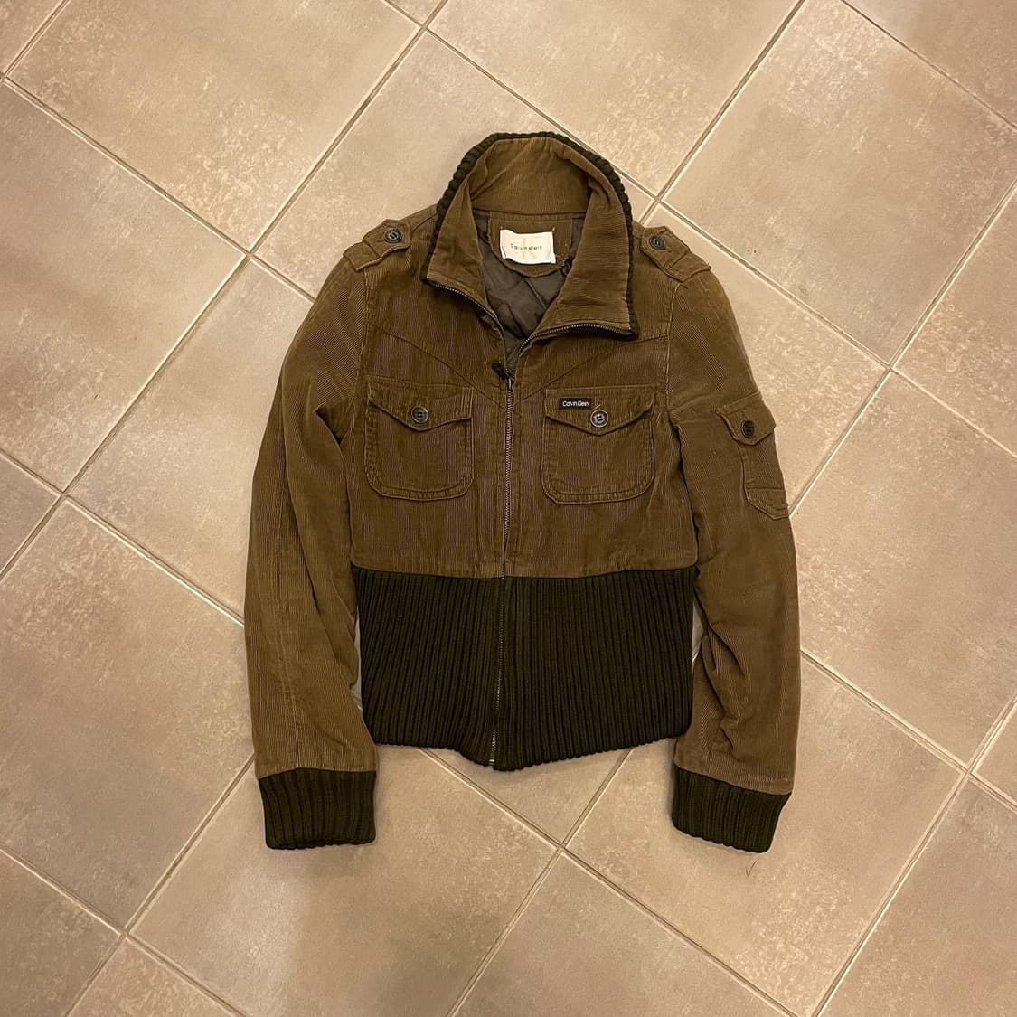 캘빈클라인 코듀로이 크롭자켓 상품이미지1