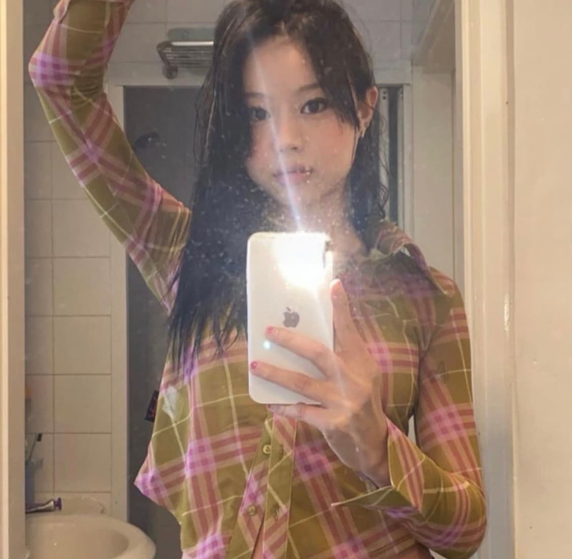 [현재 단종] 와이낫어스whynotus 매쉬 체크 셔츠 상품이미지4