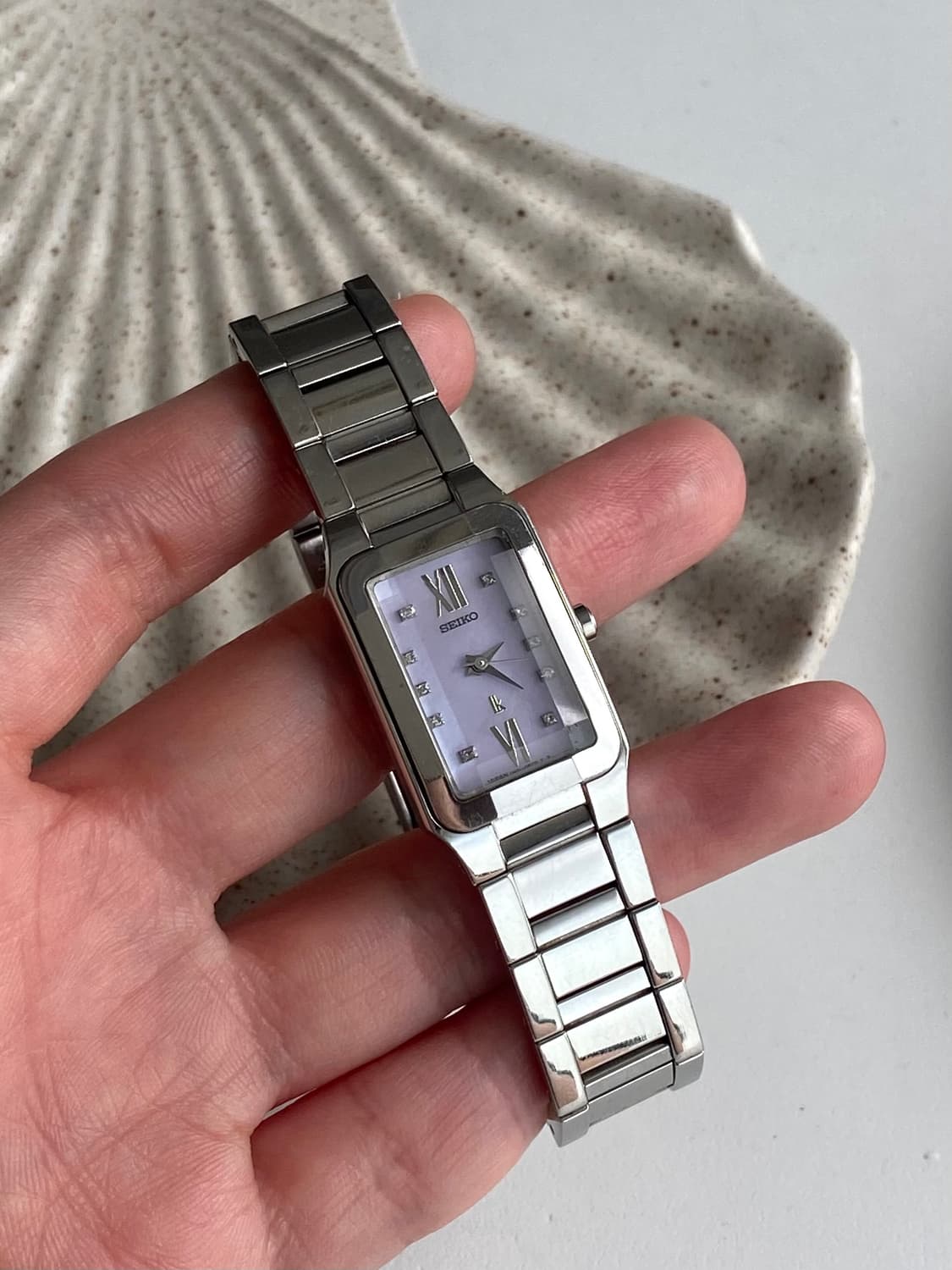 Seiko 세이코 lk 루키아 스퀘어 큐빅 쿼츠 퍼플 상품이미지5