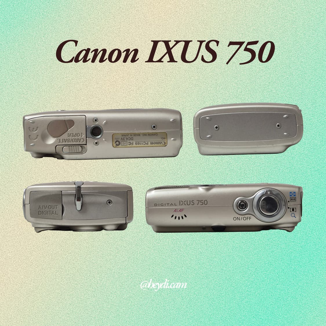 (아일릿 원희) 캐논 ixus750 IXY700 골드 상품이미지3