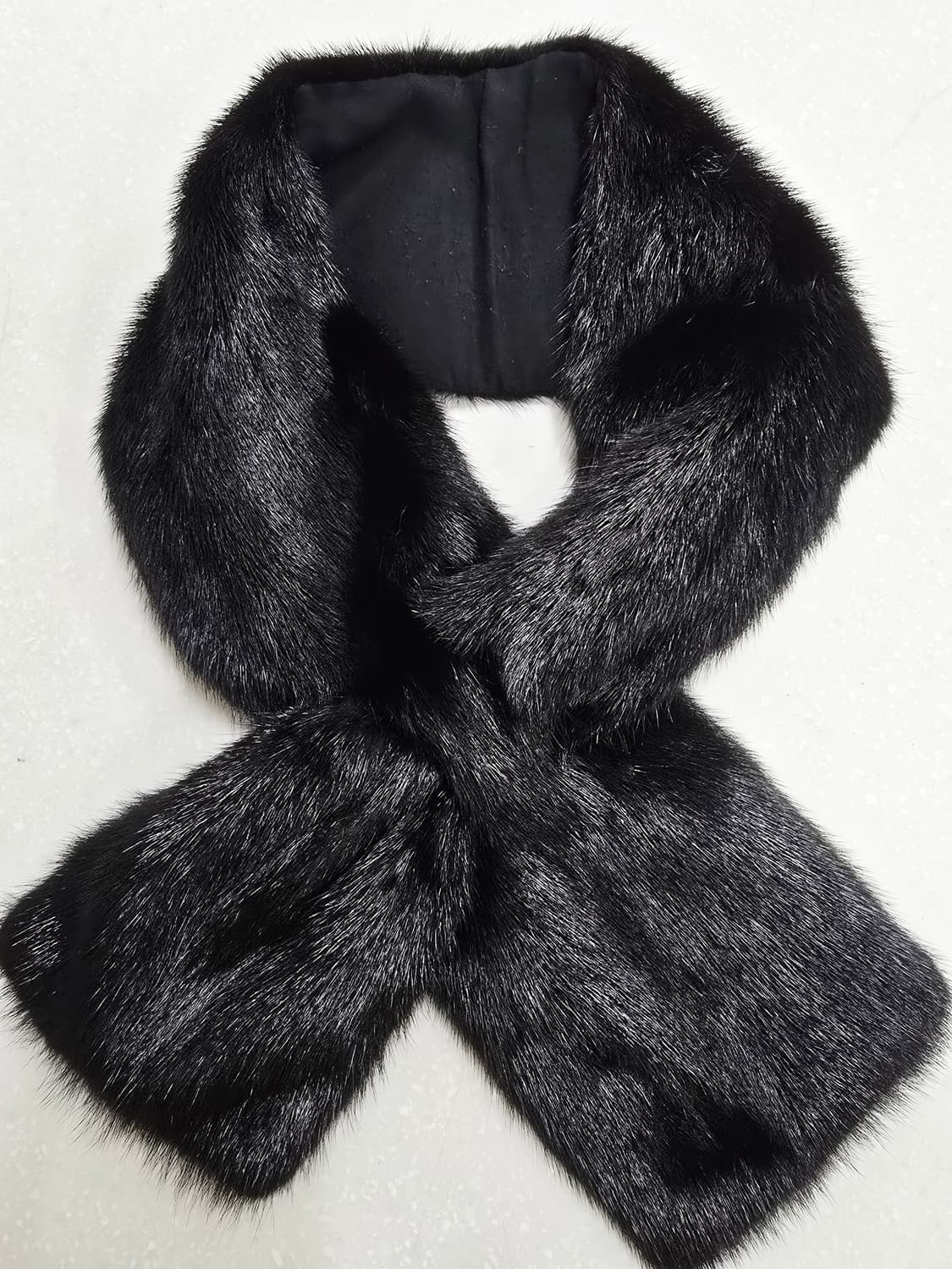 블랙 밍크 털 목도리 머플러 상품이미지1