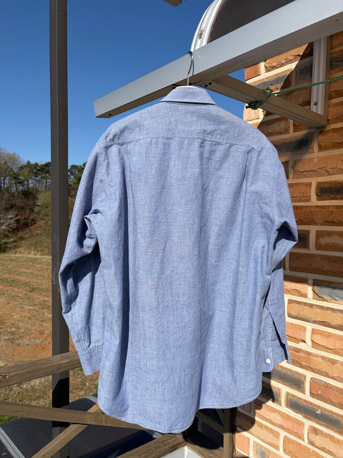 80-90s 버드와이저 샴브레이 워크 셔츠 MADE IN JAPAN 상품이미지3