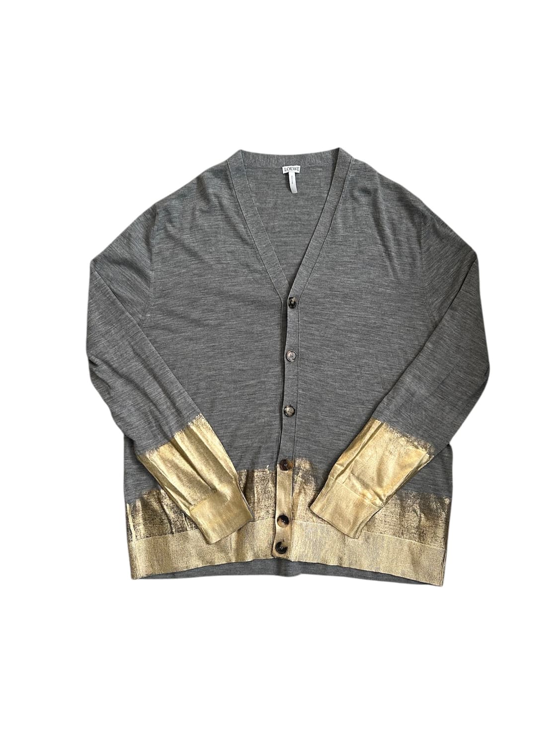 로에베 (Loewe) 골드 디테일 울 가디건 상품이미지1