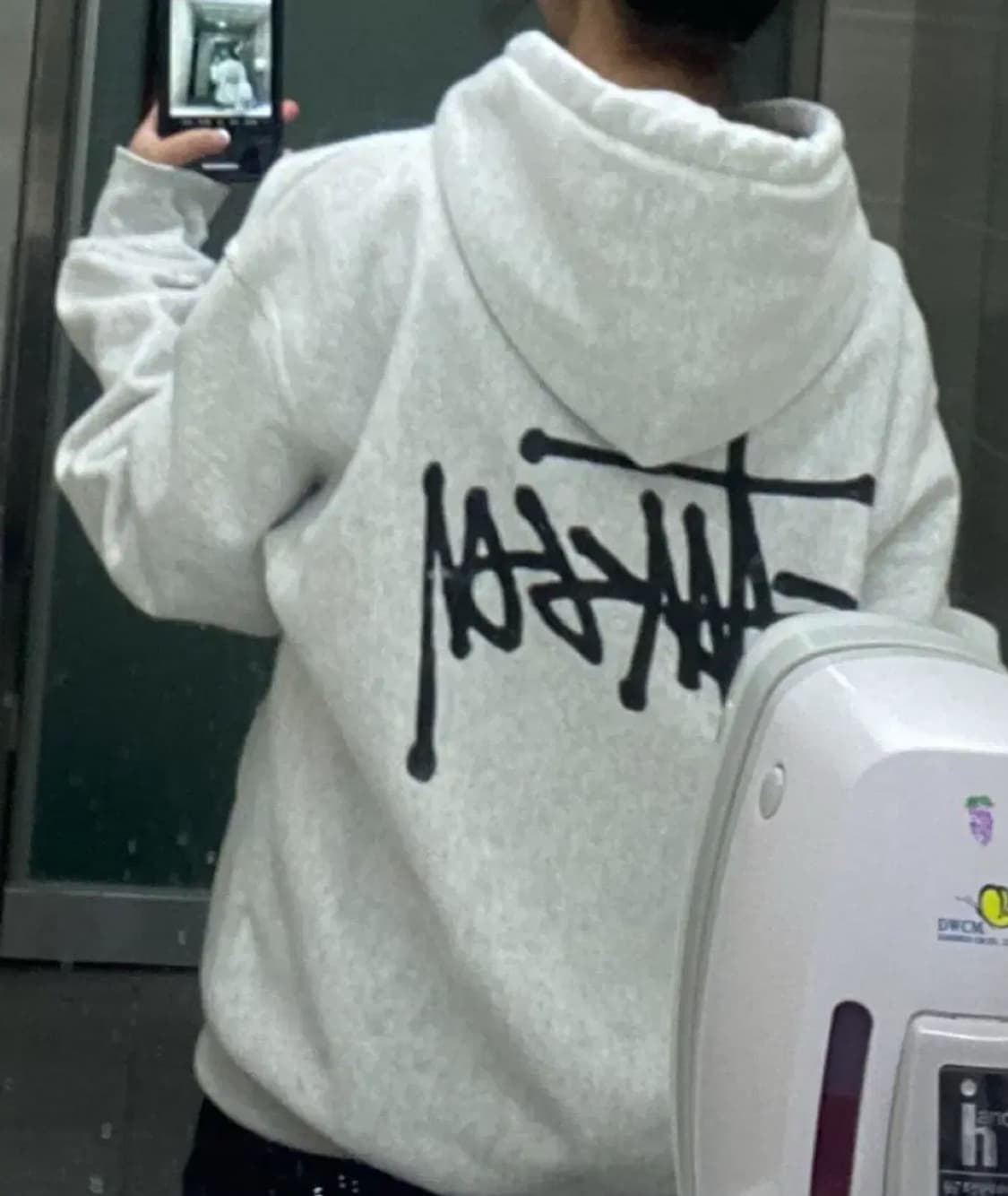 스투시 베이직 스투시 후드 애쉬 헤더 상품이미지3