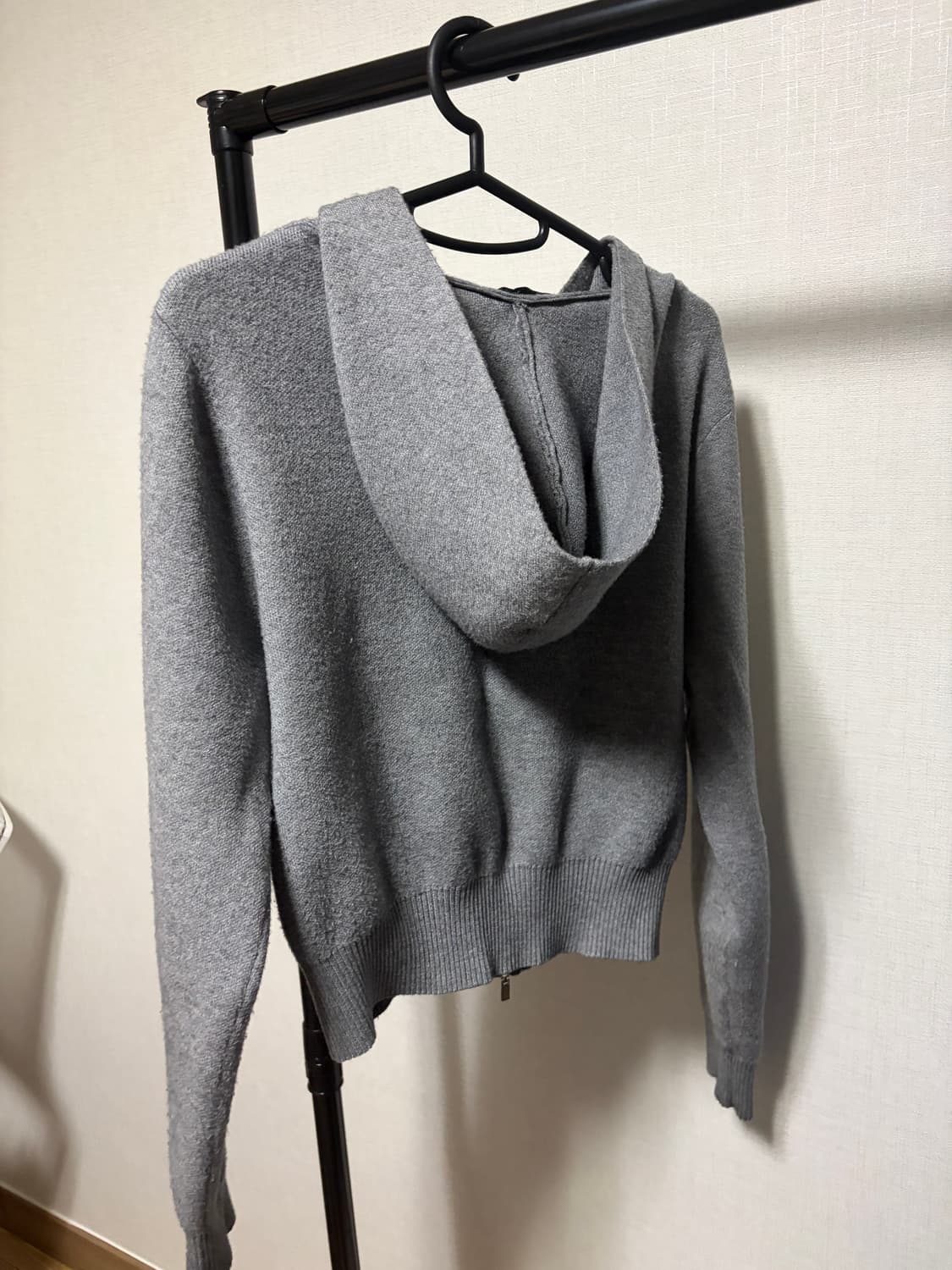 혼방 니트 집업 상품이미지2