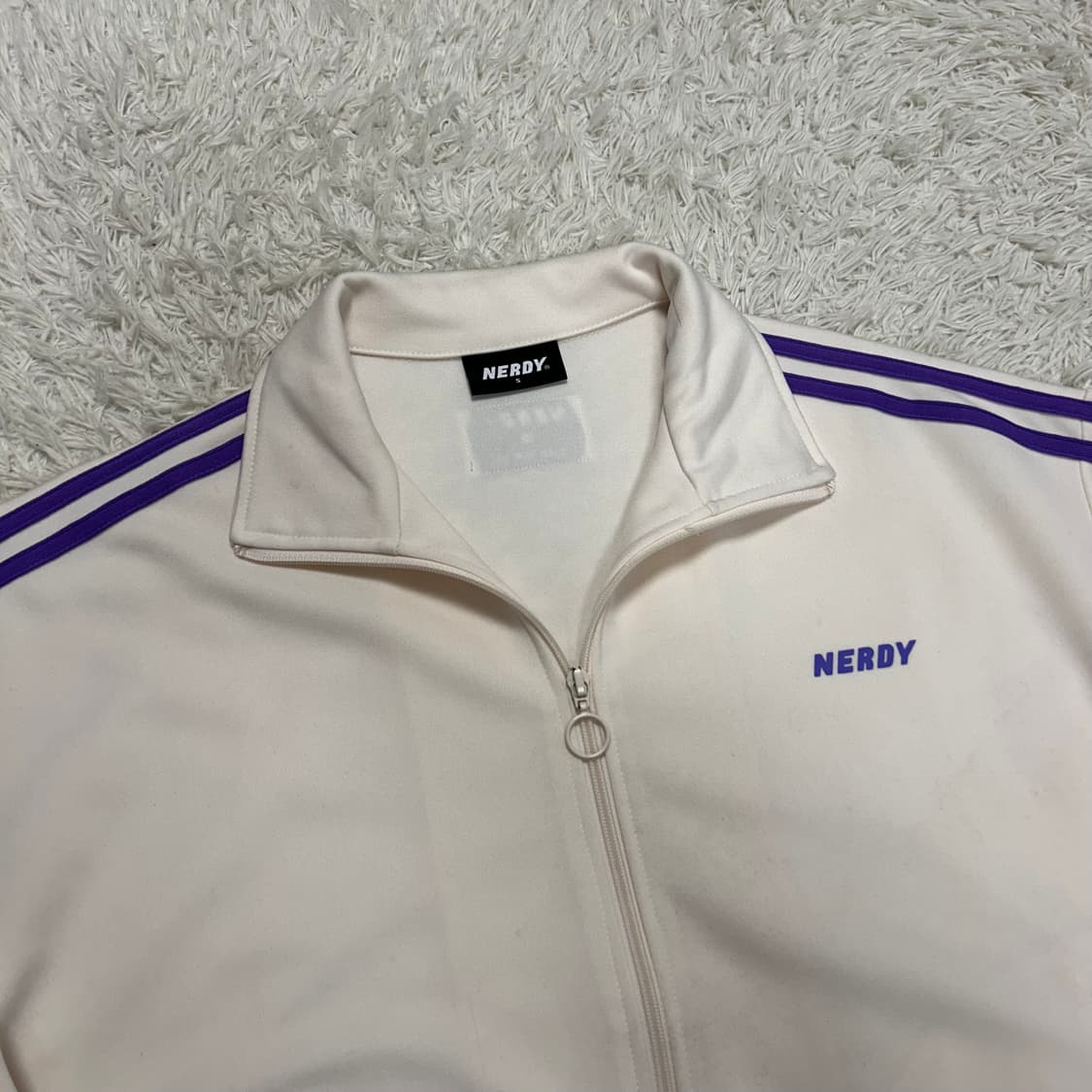 NERDY White & Purple Track Jacket 상품이미지5