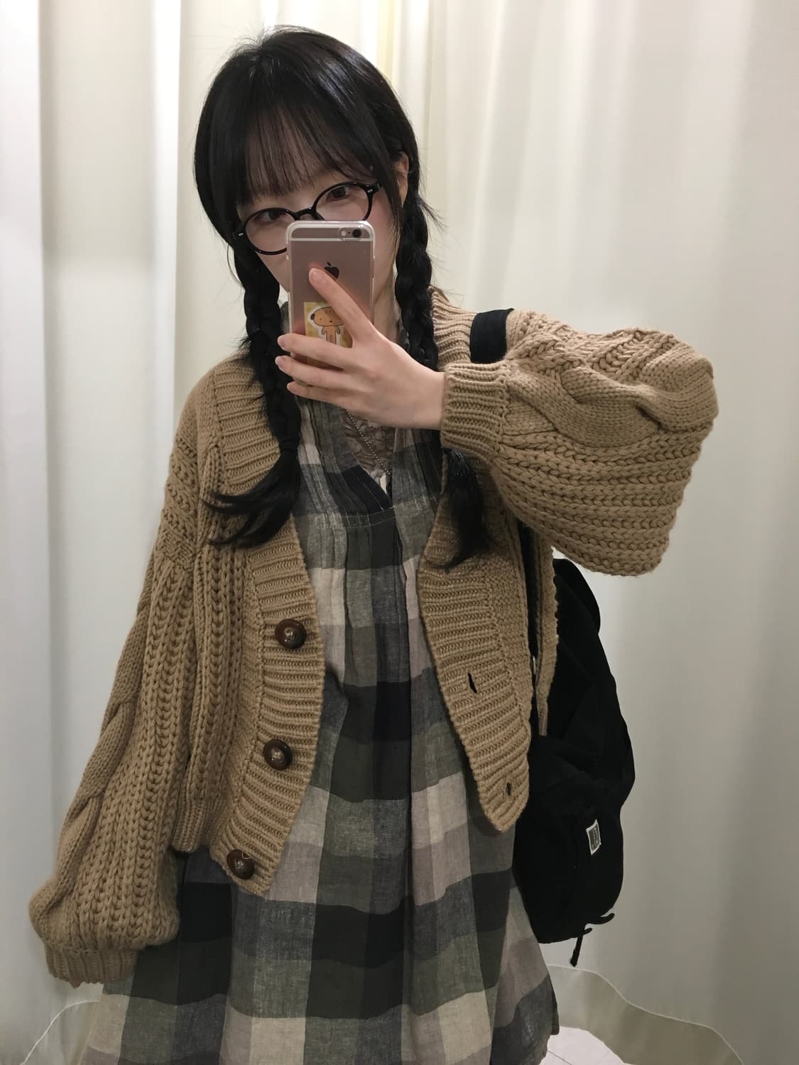 쿠키 모리걸 버튼 가디건 상품이미지1