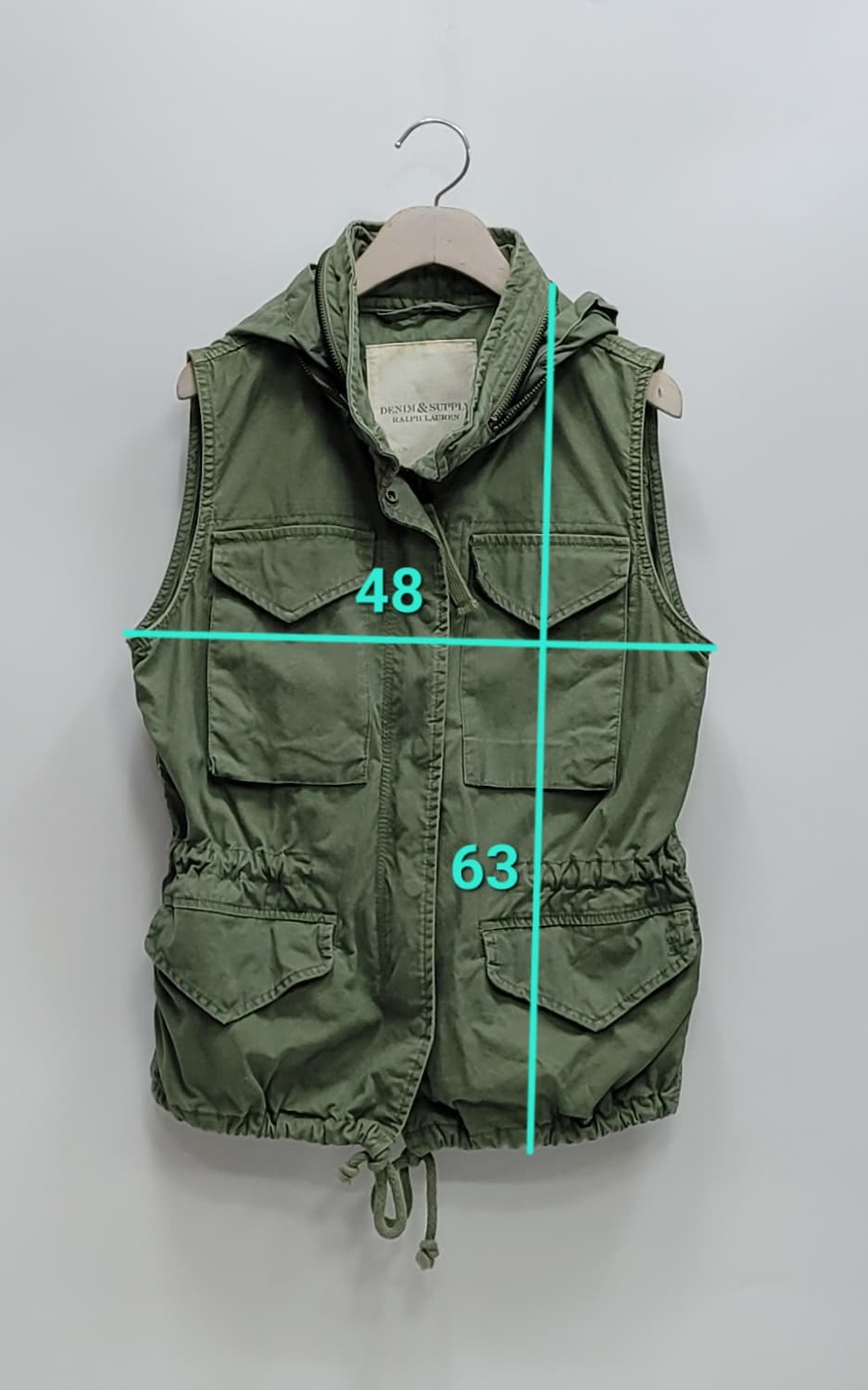 POLO 데님앤서플라이 m65 필드 베스트 / 여 XS 카키
 상품이미지10
