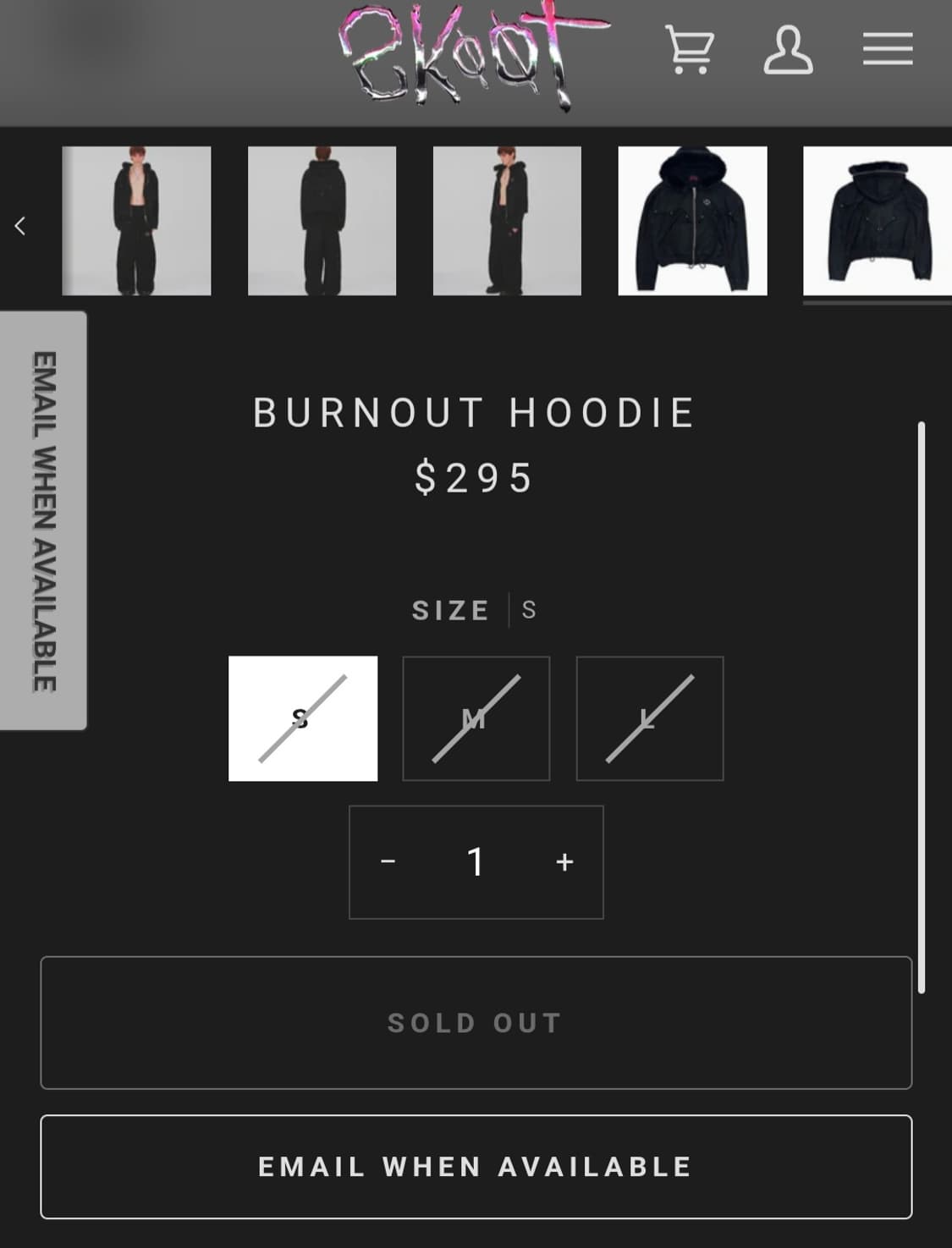 스쿠읏 핸드미다운즈  번아웃 후드 상품이미지4