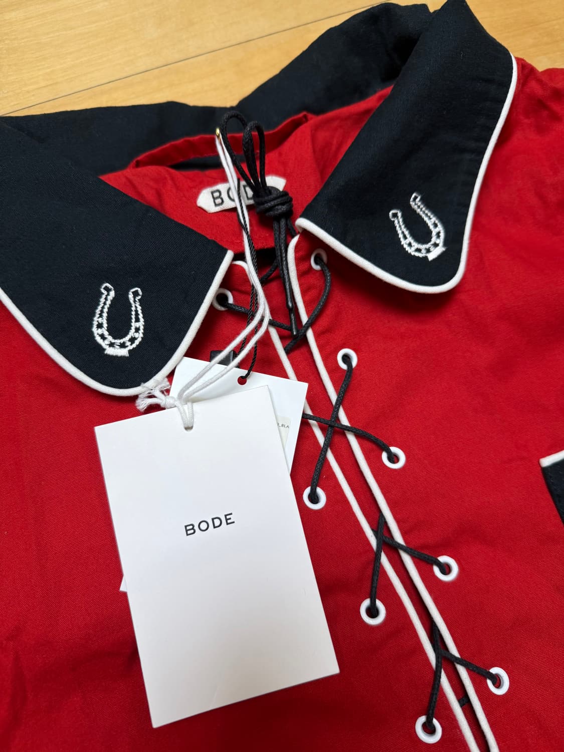 Bode 보디 레이스업 웨스턴 셔츠 xl [새상품] 상품이미지4