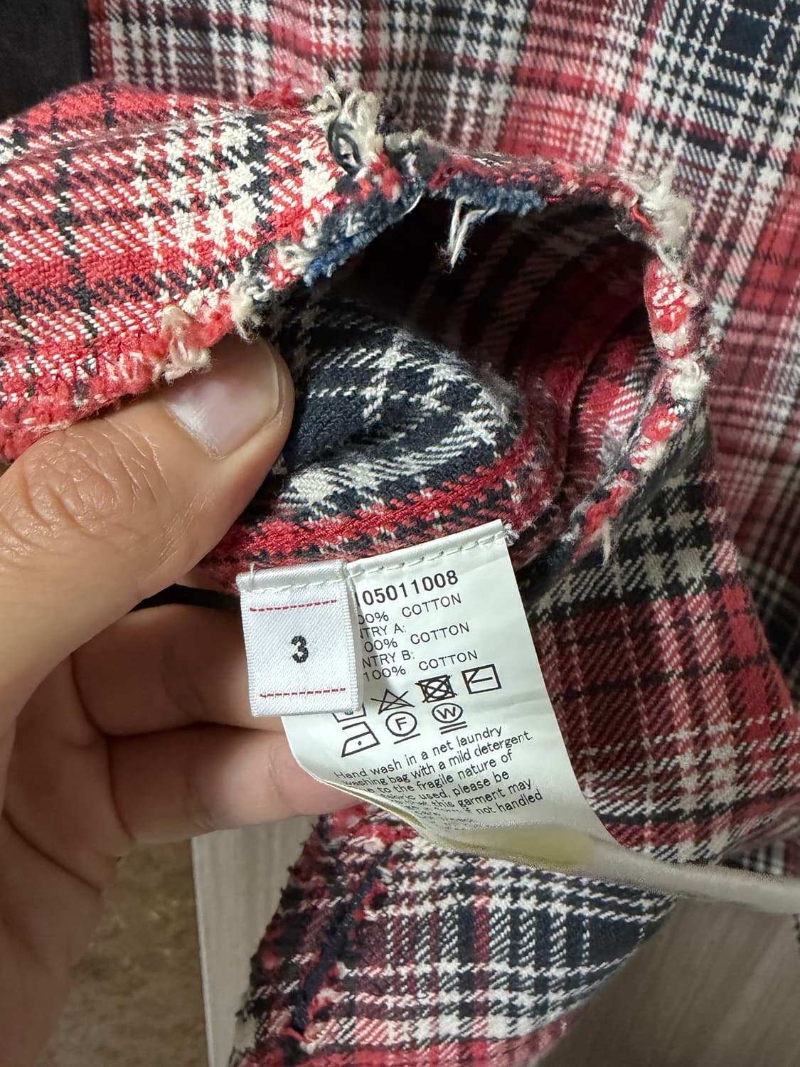 비즈빔 20ss 럼버셔츠 크래쉬 인디고/레드 3 상품이미지6