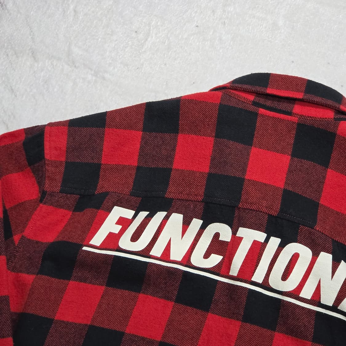 지프 레드 체크 코튼 셔츠 상품이미지5