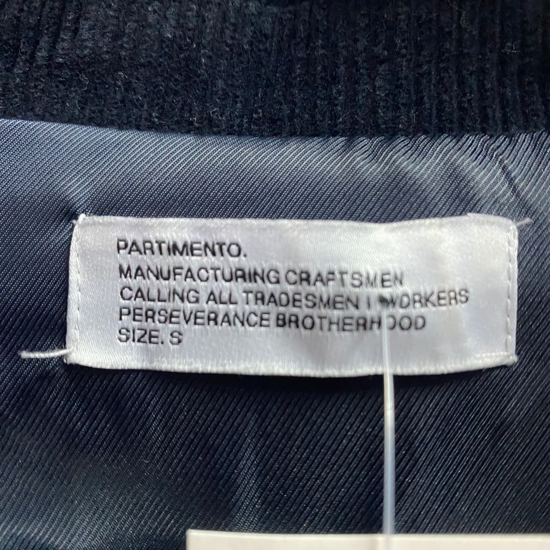 파르티멘토 코로듀이 네이비 바시티 자켓 B3816 상품이미지4