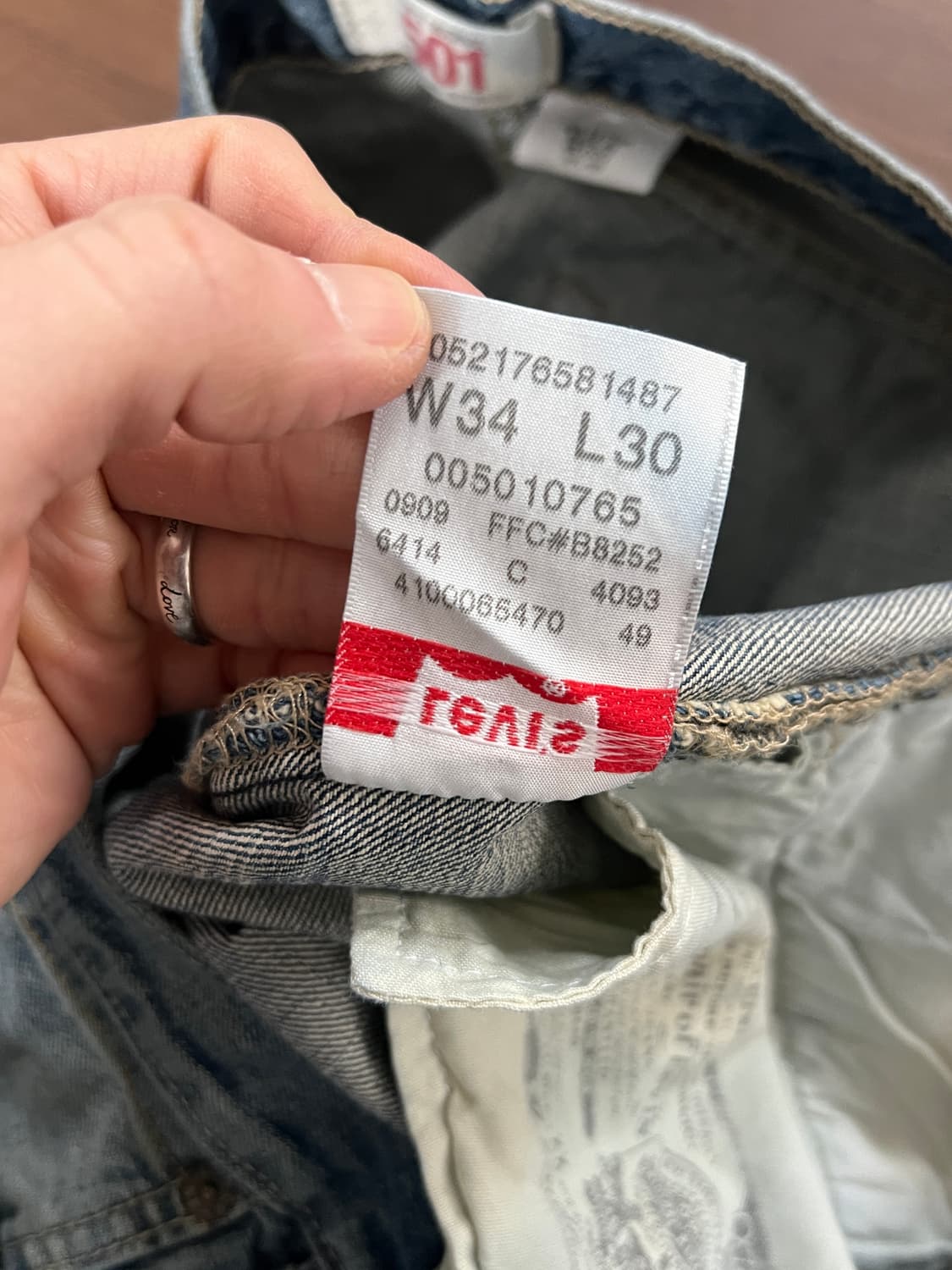 00s Levis 리바이스 501 버튼플라이 스트레이트 데님 팬츠 상품이미지9