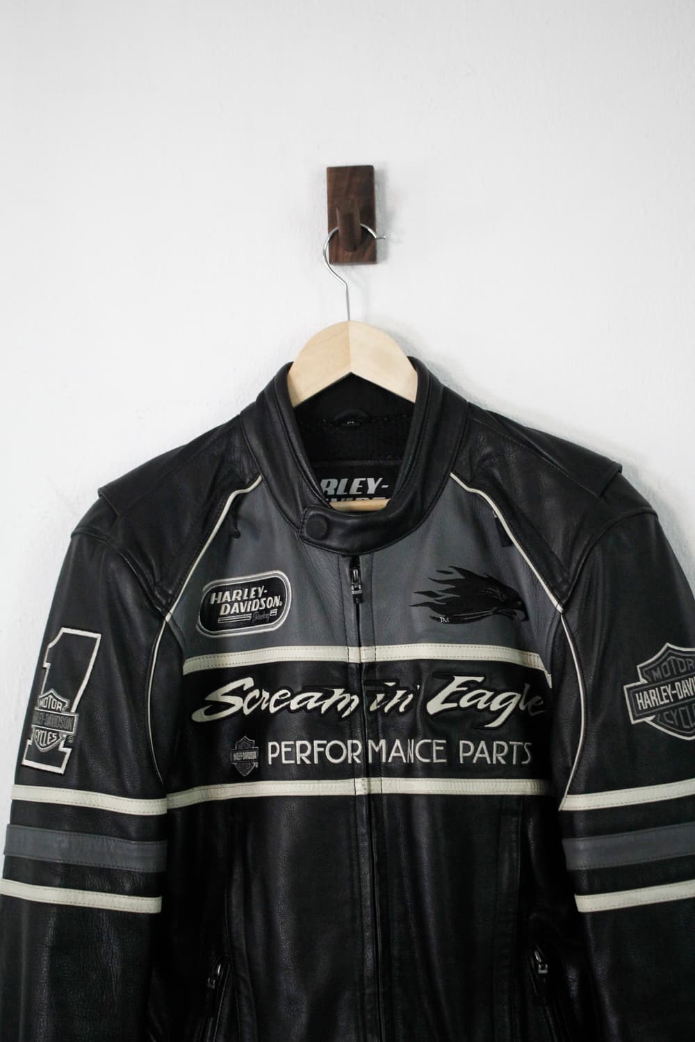 Haley-Davidson Leather Racing Jacket 상품이미지6