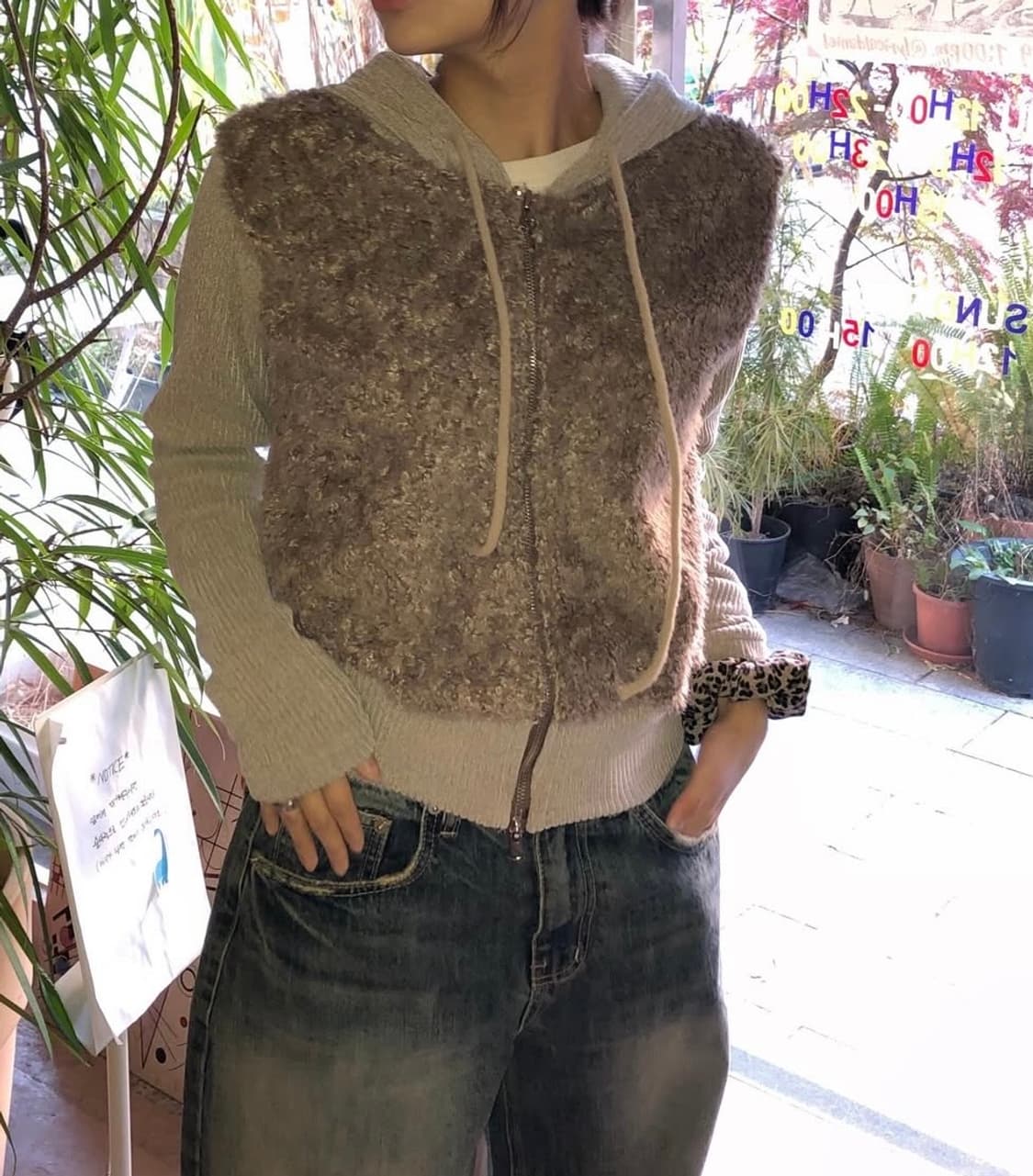 퍼베스트 니트 집업 상품이미지1