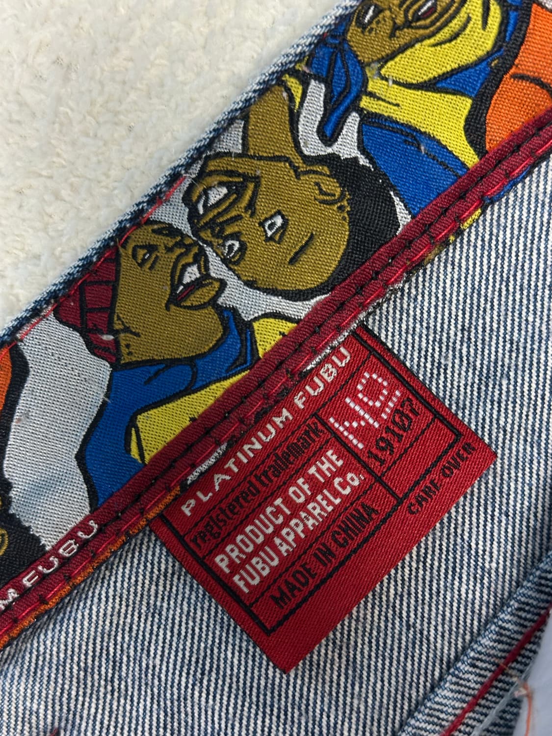 90‘s~00's 플래티넘 후부 백패치 버뮤다 데님팬츠 반바지 상품이미지7