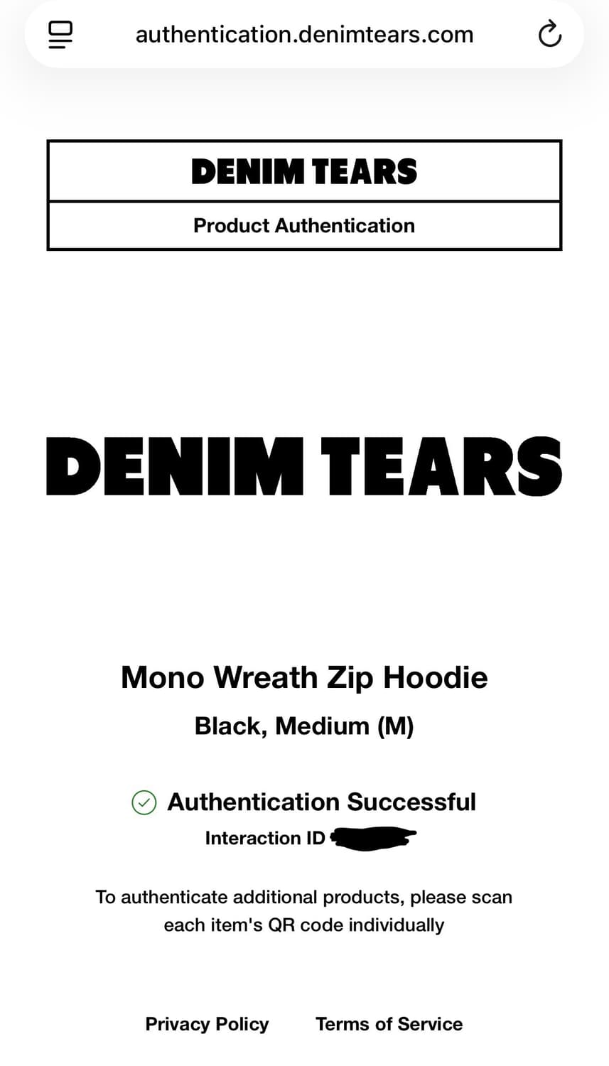 (새상품) 데님티어스 블랙 후드집업 M 상품이미지4