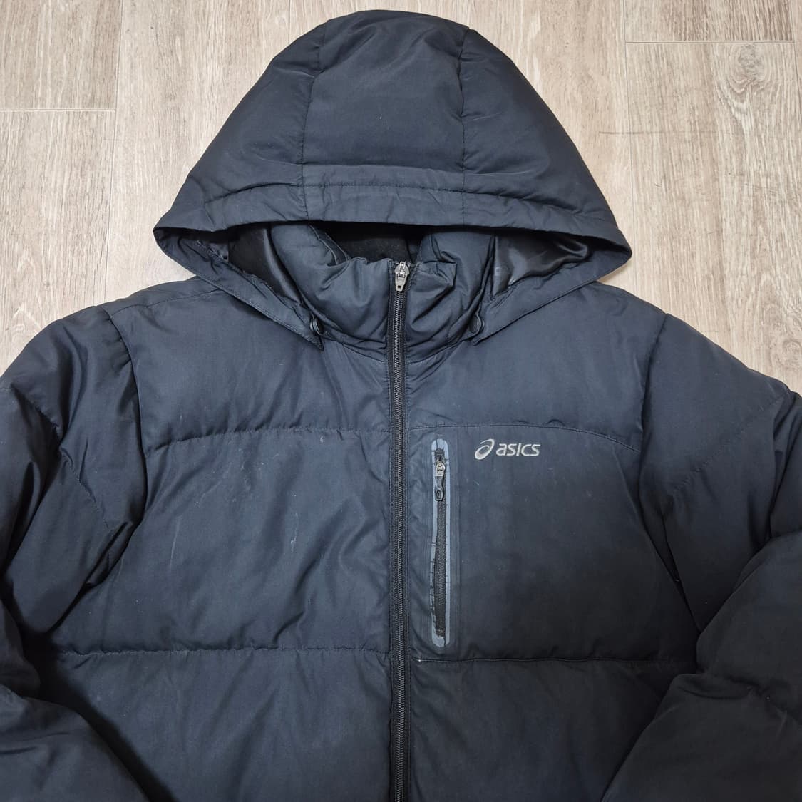 아식스 남성 덕다운 후드 패딩 상품이미지2