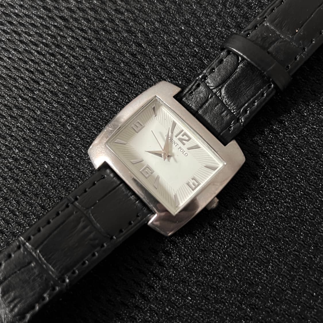 MOUNT POLO black leather watch 상품이미지5