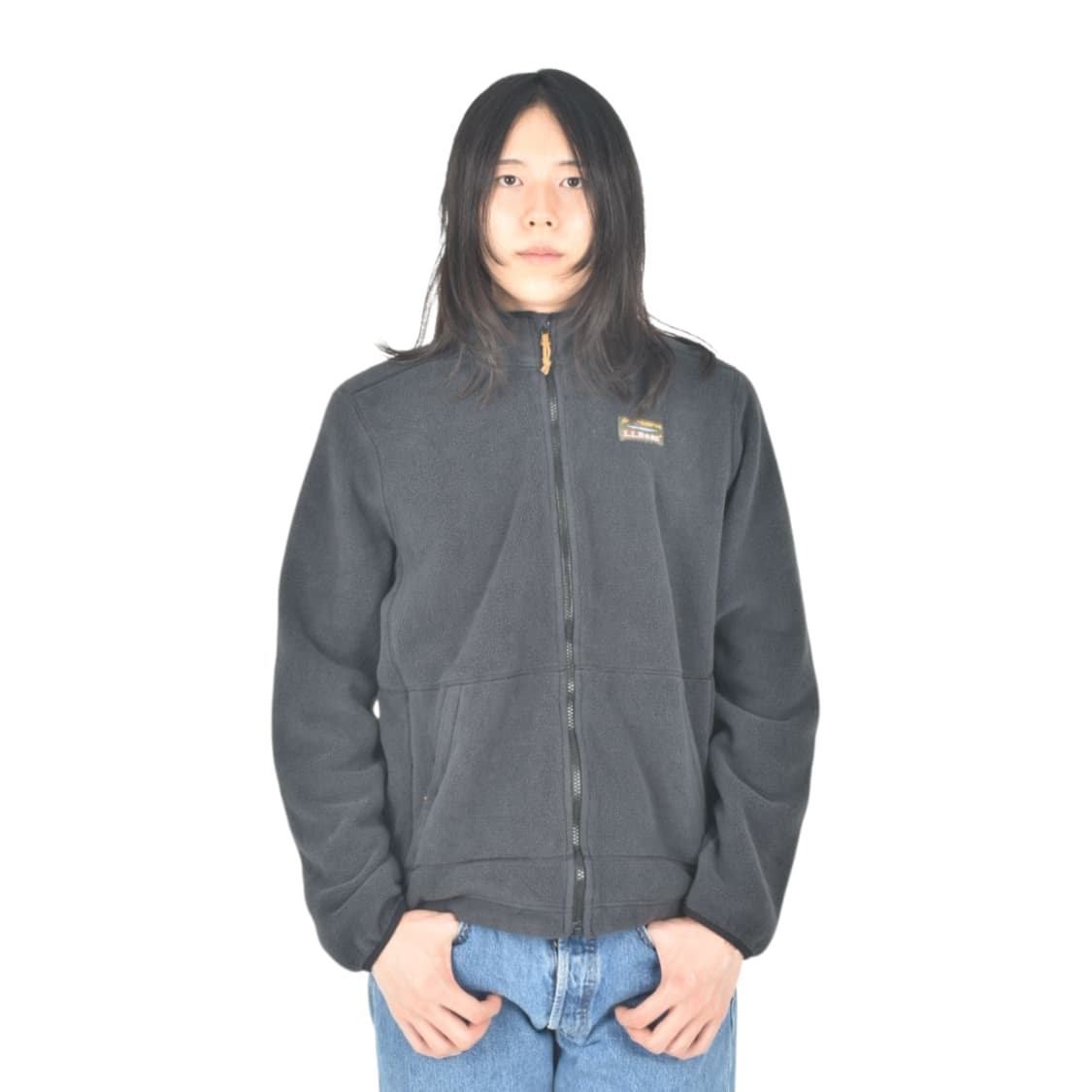  엘엘빈 LLBEAN 패치 후리스 플리스 자켓 집업 점퍼 M N0339 상품이미지2