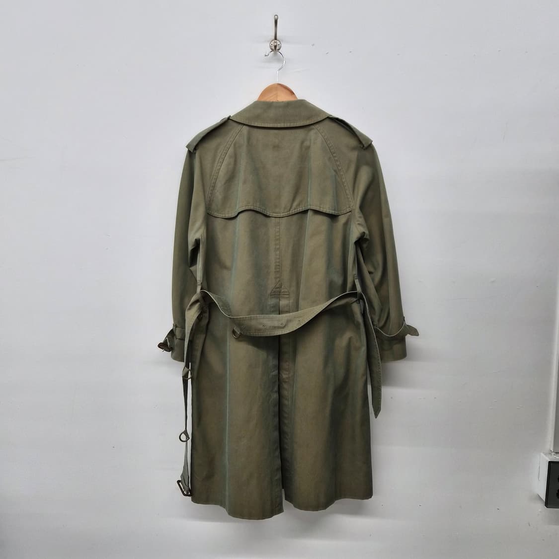 버버리 트렌치 코트 카키색 남녀공용 M 상품이미지9