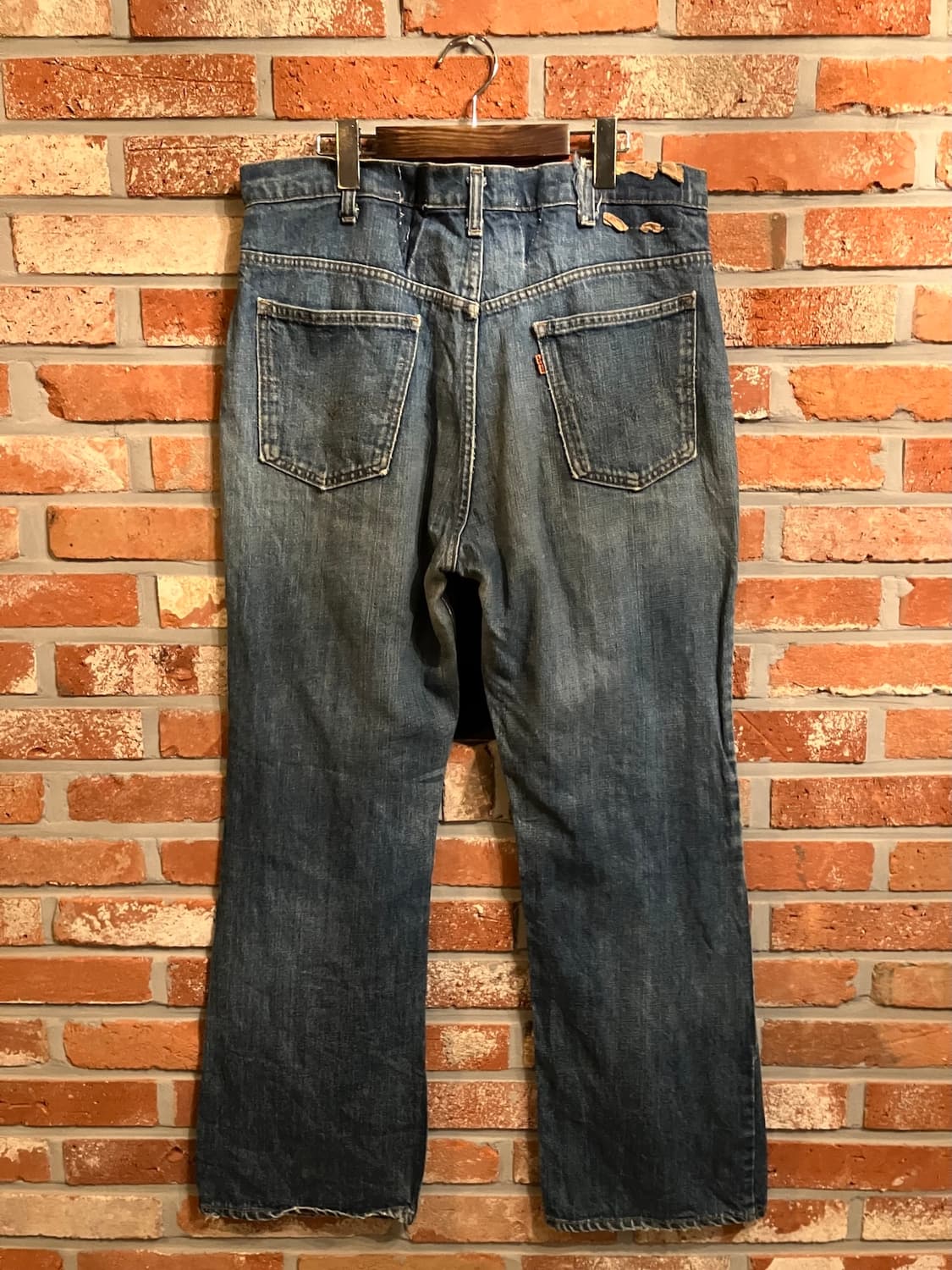 80s USA 빈티지 리바이스 517 오렌지탭 부츠컷 데님 팬츠 상품이미지5