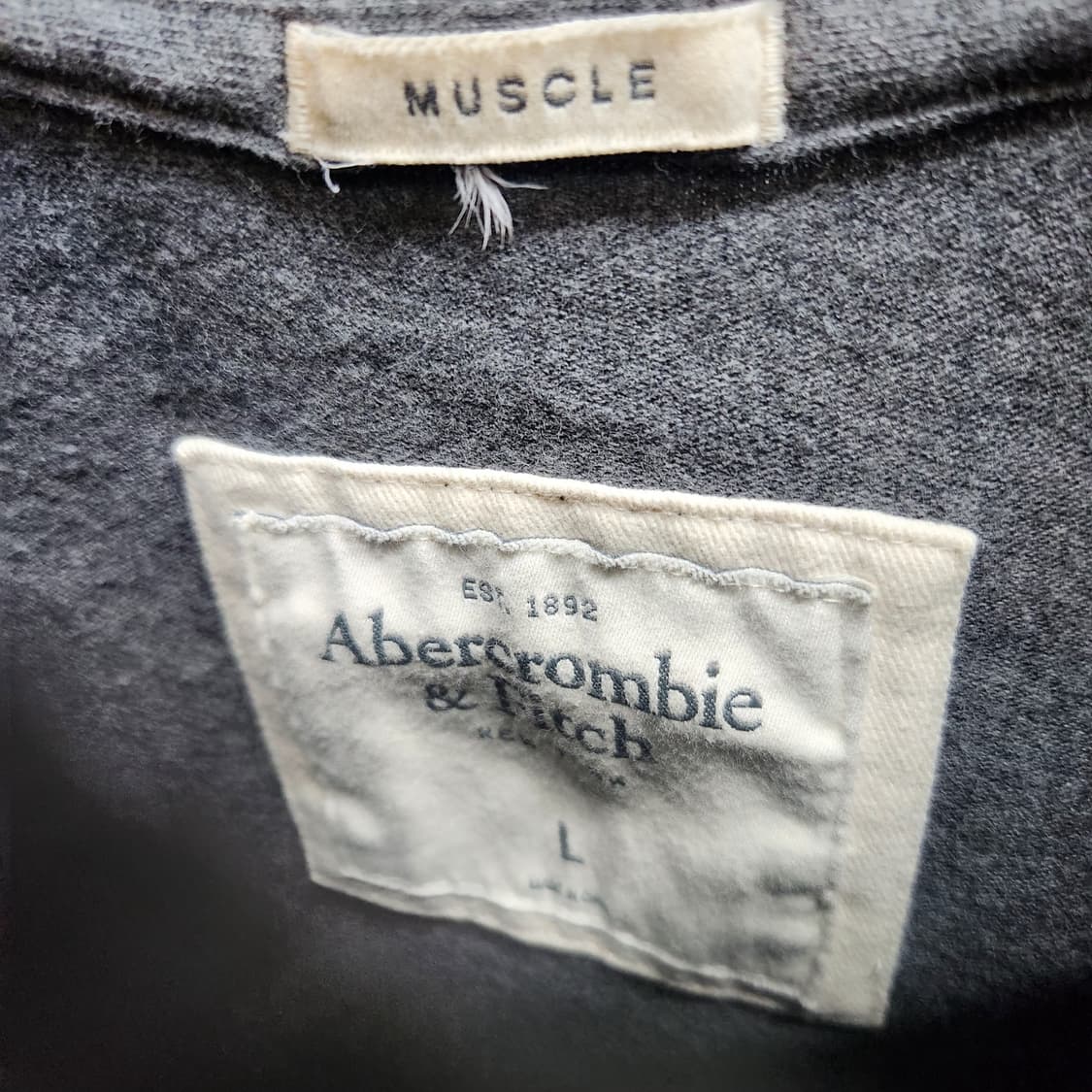 아베크롬비 로고와펜 니트 맨투맨 L(L) 상품이미지5