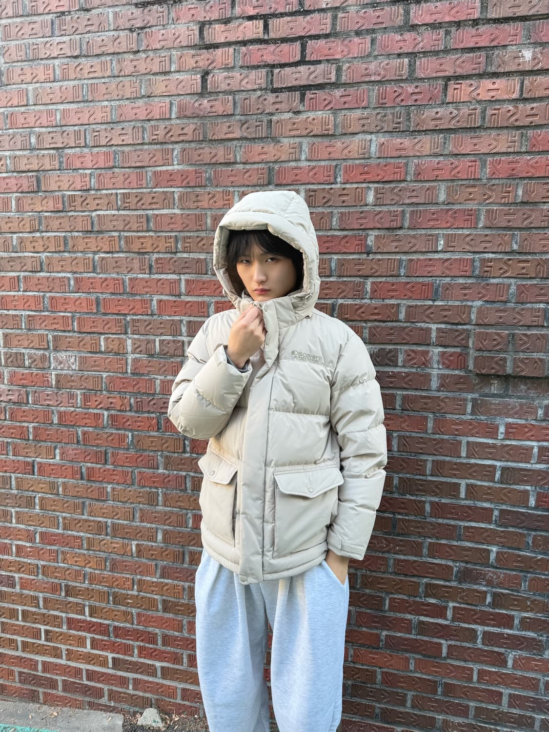 디스커버리 아이보리 패딩 상품이미지1