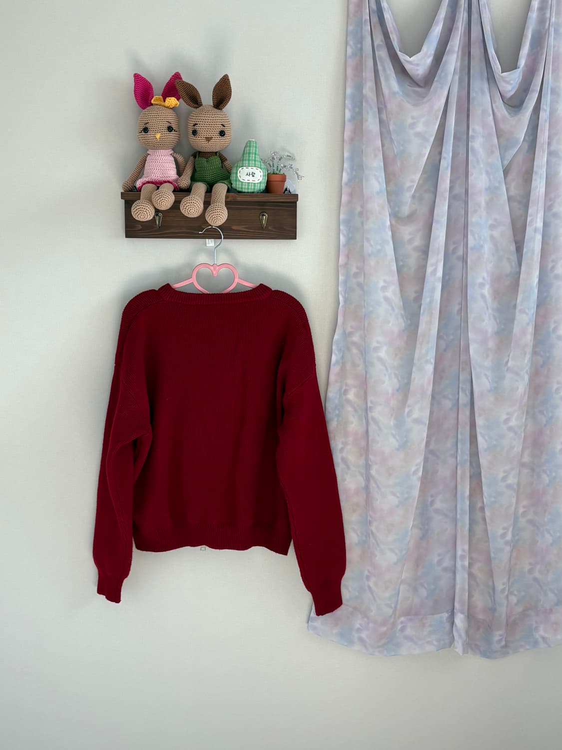 레드 집업 카디건 상품이미지3