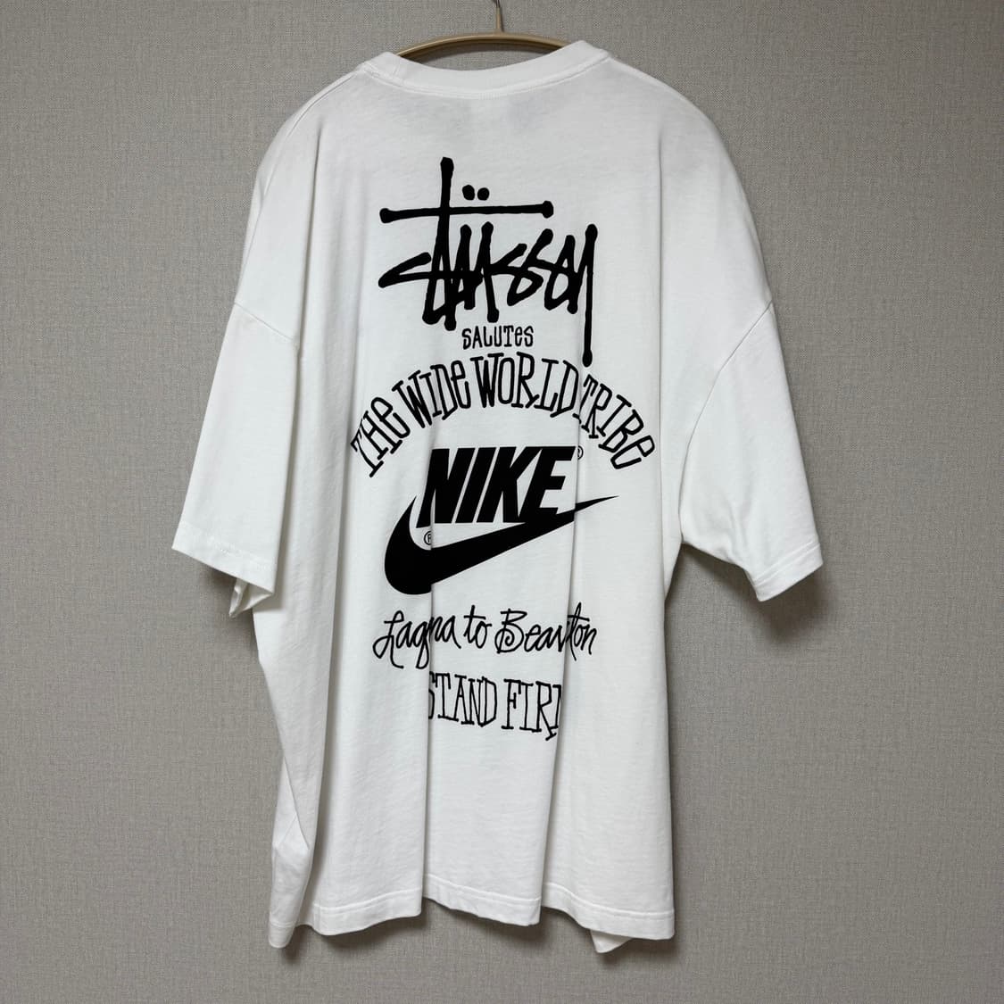 나이키 x 스투시 NRG 티셔츠 화이트 XL 상품이미지2