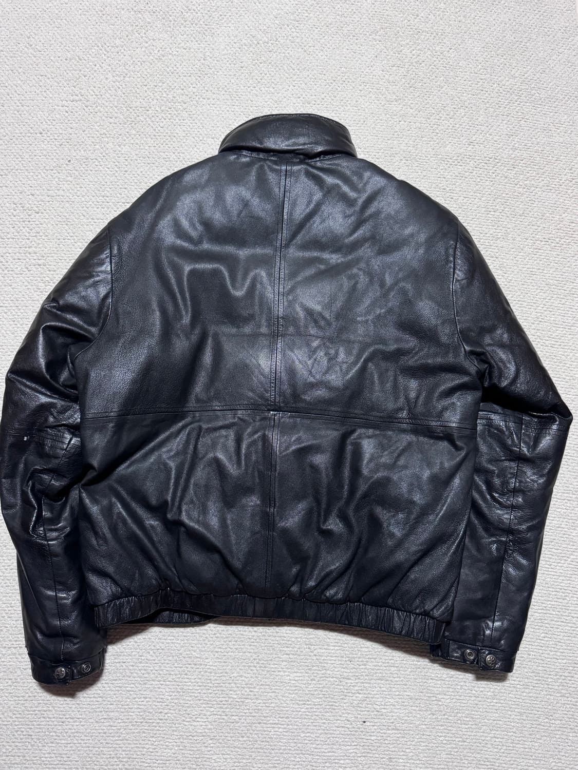 90s 에디바우어 Eddie Bauer 레더 구스다운 페딩 L 상품이미지9