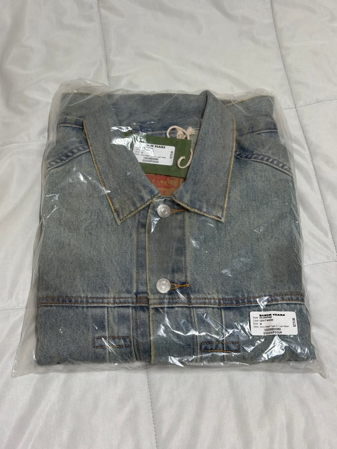 M] 데님티어스 x 리바이스 더티 워시 타입2 자켓 라이트 워시 상품이미지5