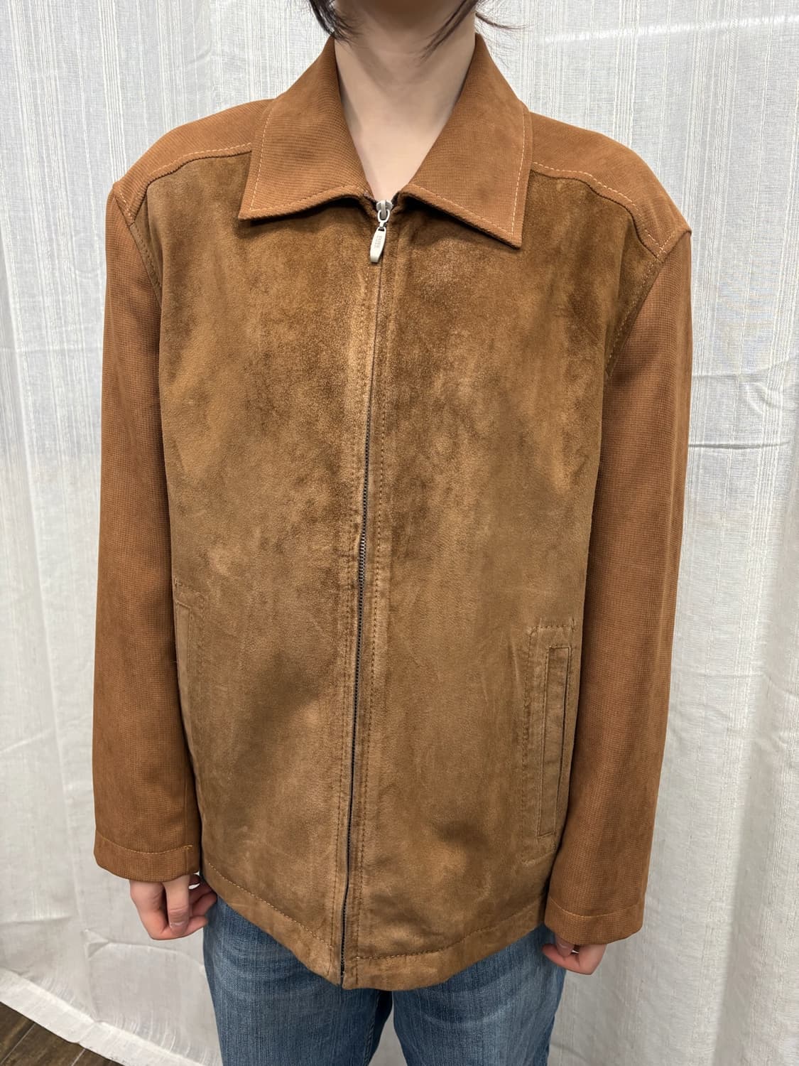 BOSS 브라운 스웨이드 자켓 상품이미지1