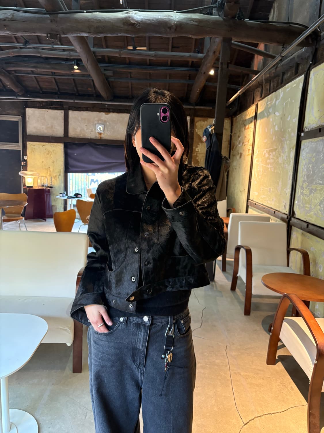 MNG 리얼 송치가죽 재킷 상품이미지3