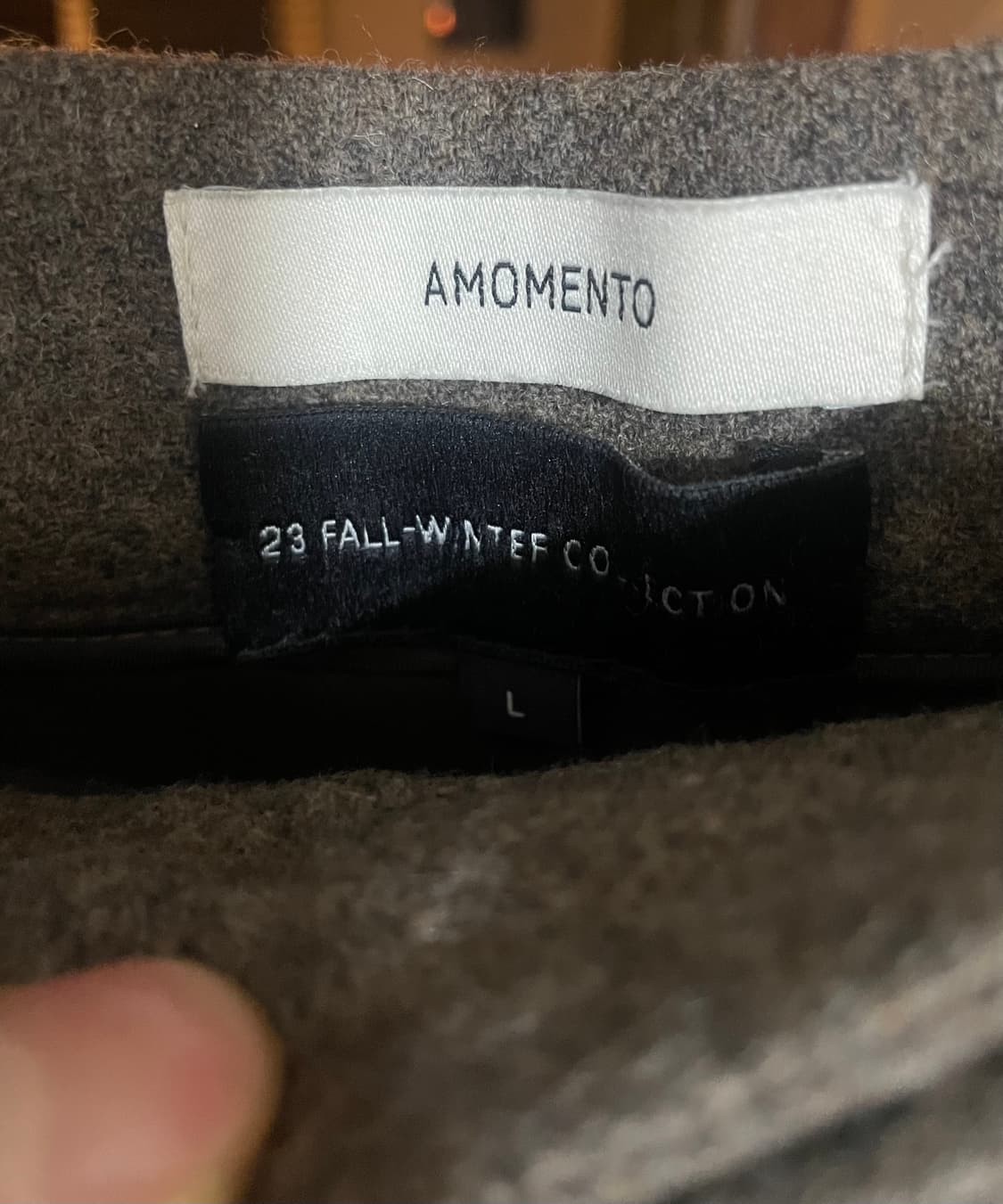 아모멘토 울 셔링펜츠 L사이즈 판매 상품이미지4