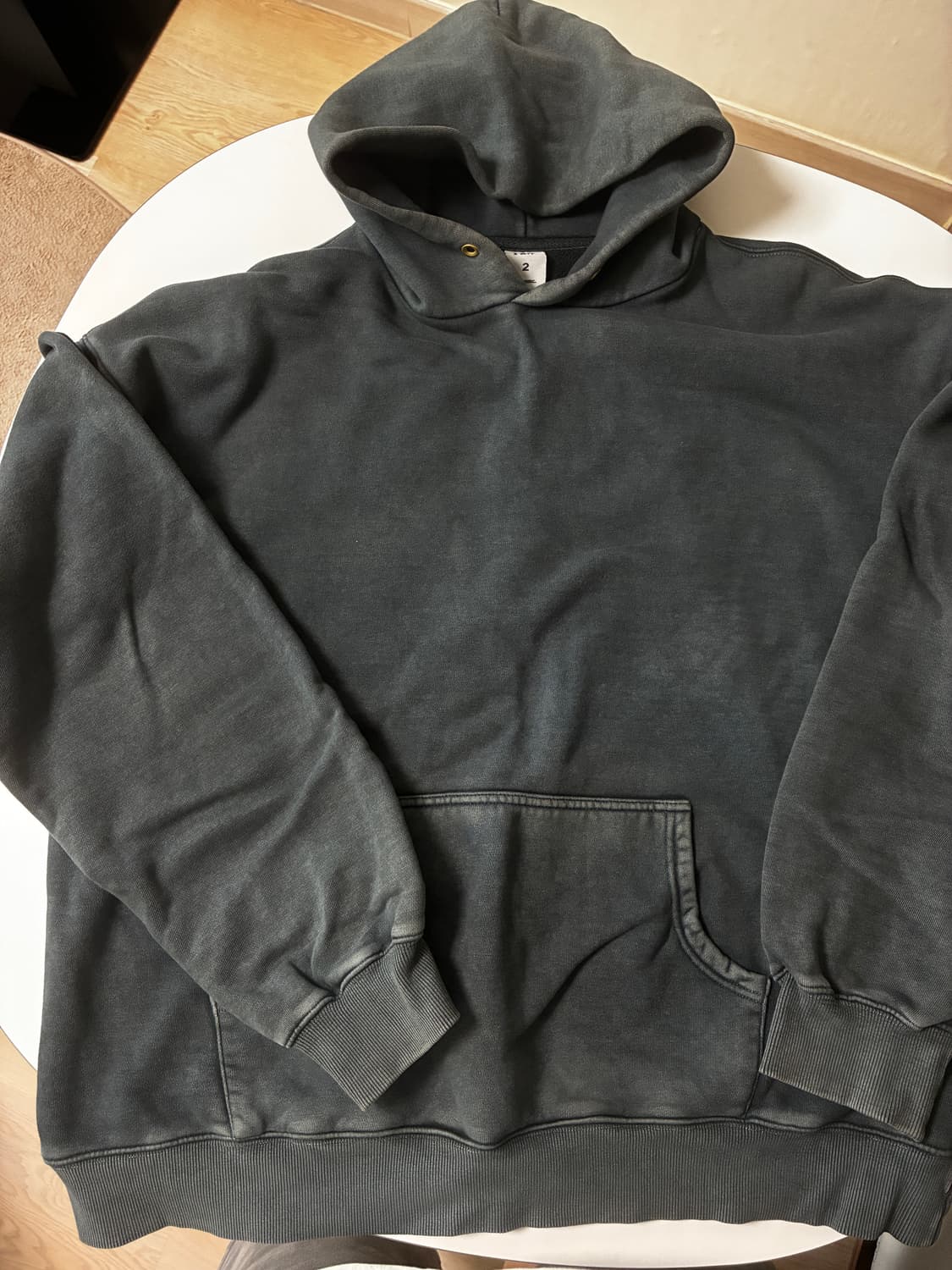 [2] 블라인드파일즈 블랭크 후드 블랙 상품이미지1