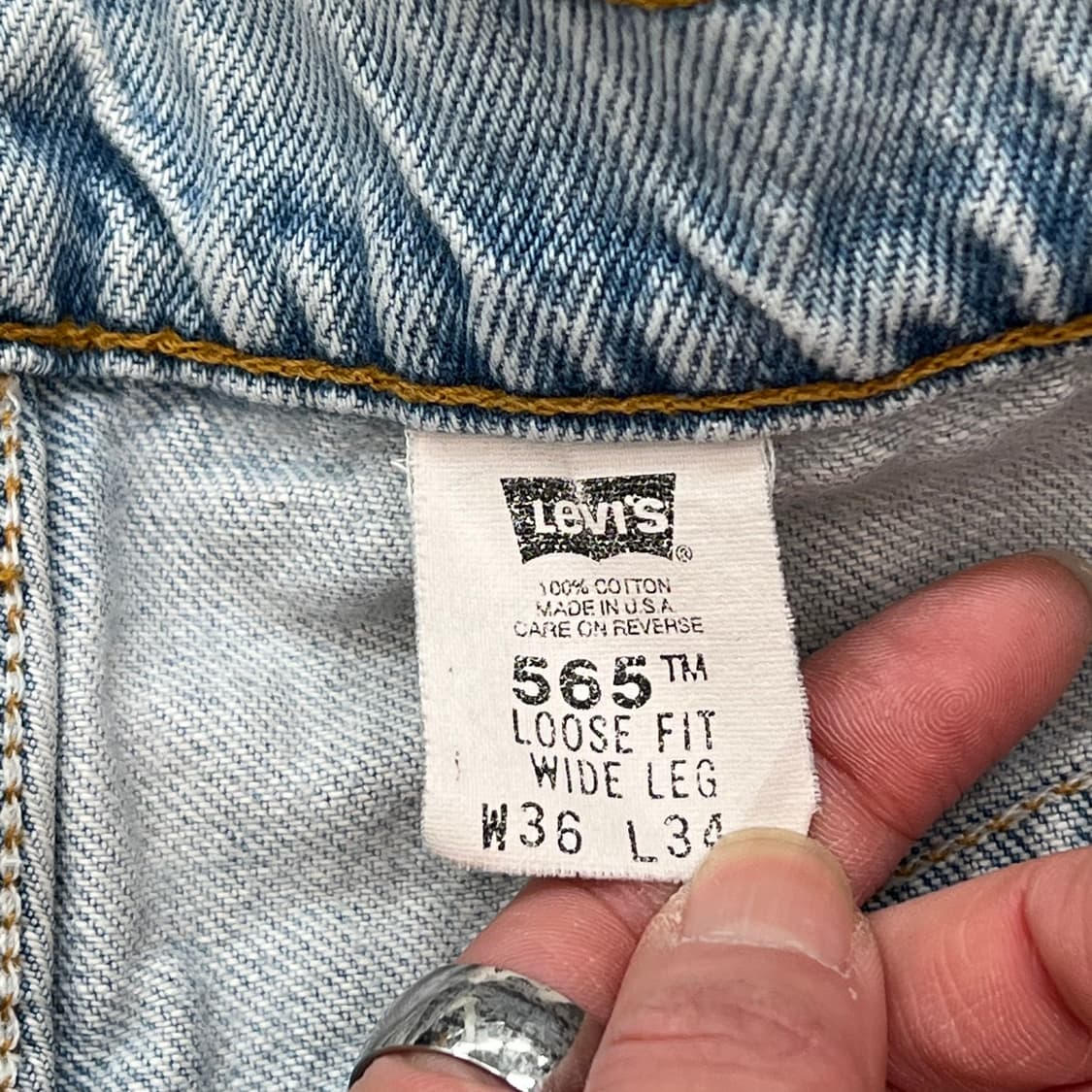 Usa리바이스 565 데님팬츠 r2418 상품이미지8