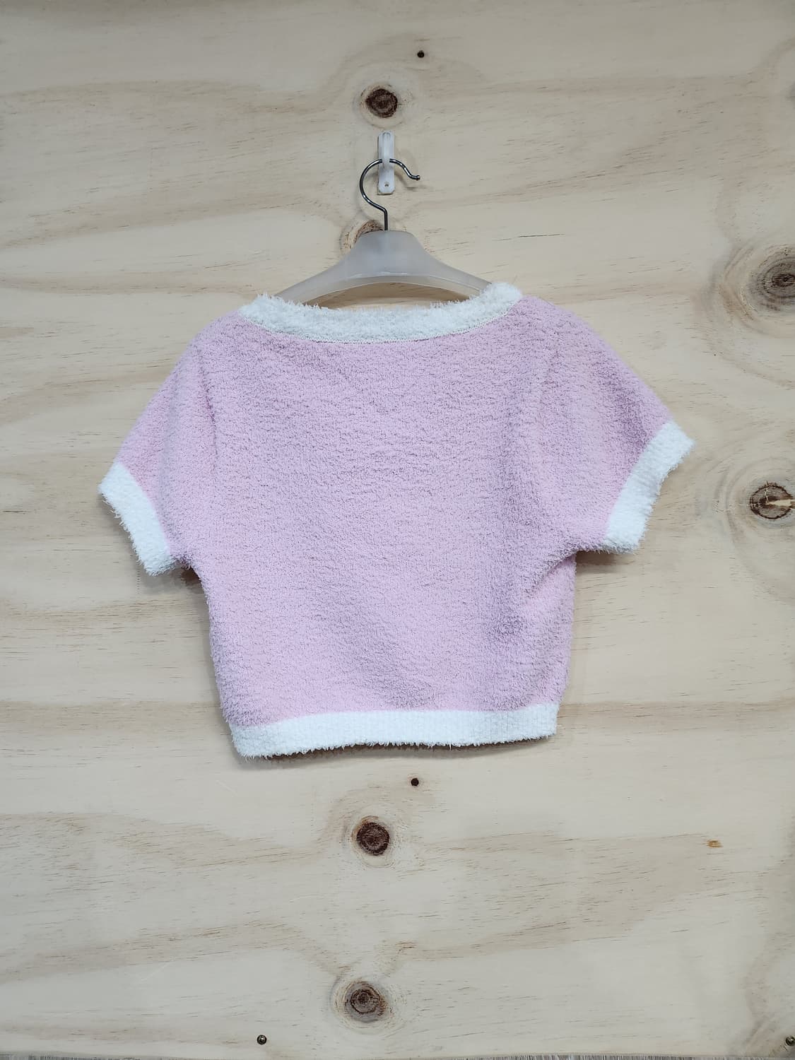 1164) 타미힐피거 진스 크롭 헤어리 가디건 상품이미지2